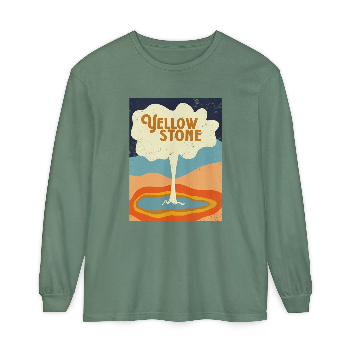 Yellowstone – Retro Geyser Glow Long Sleeve Tee