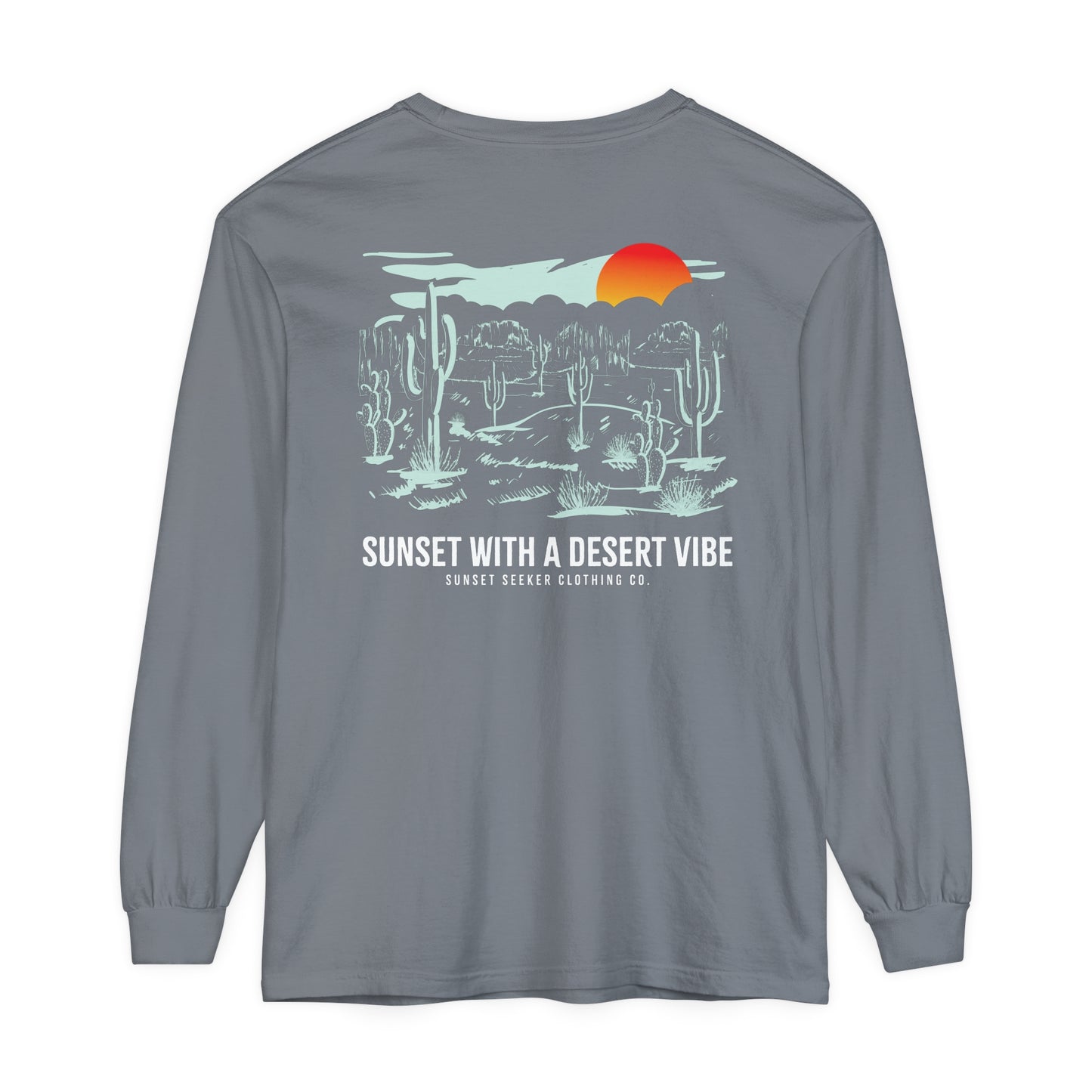 Sunset With a Desert Vibe Long Sleeve T-Shirt