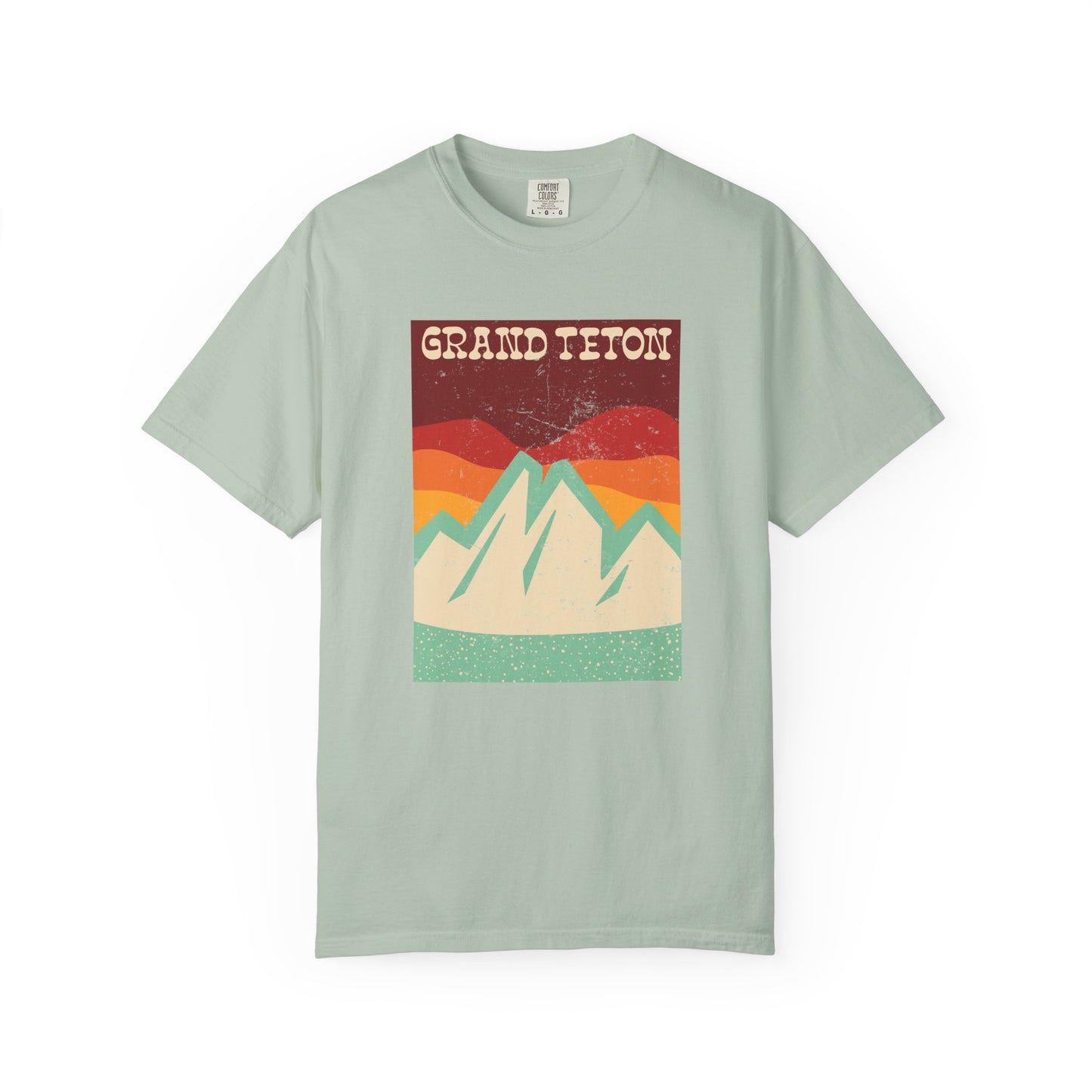 Grand Teton – Retro Sunset Peaks Tee