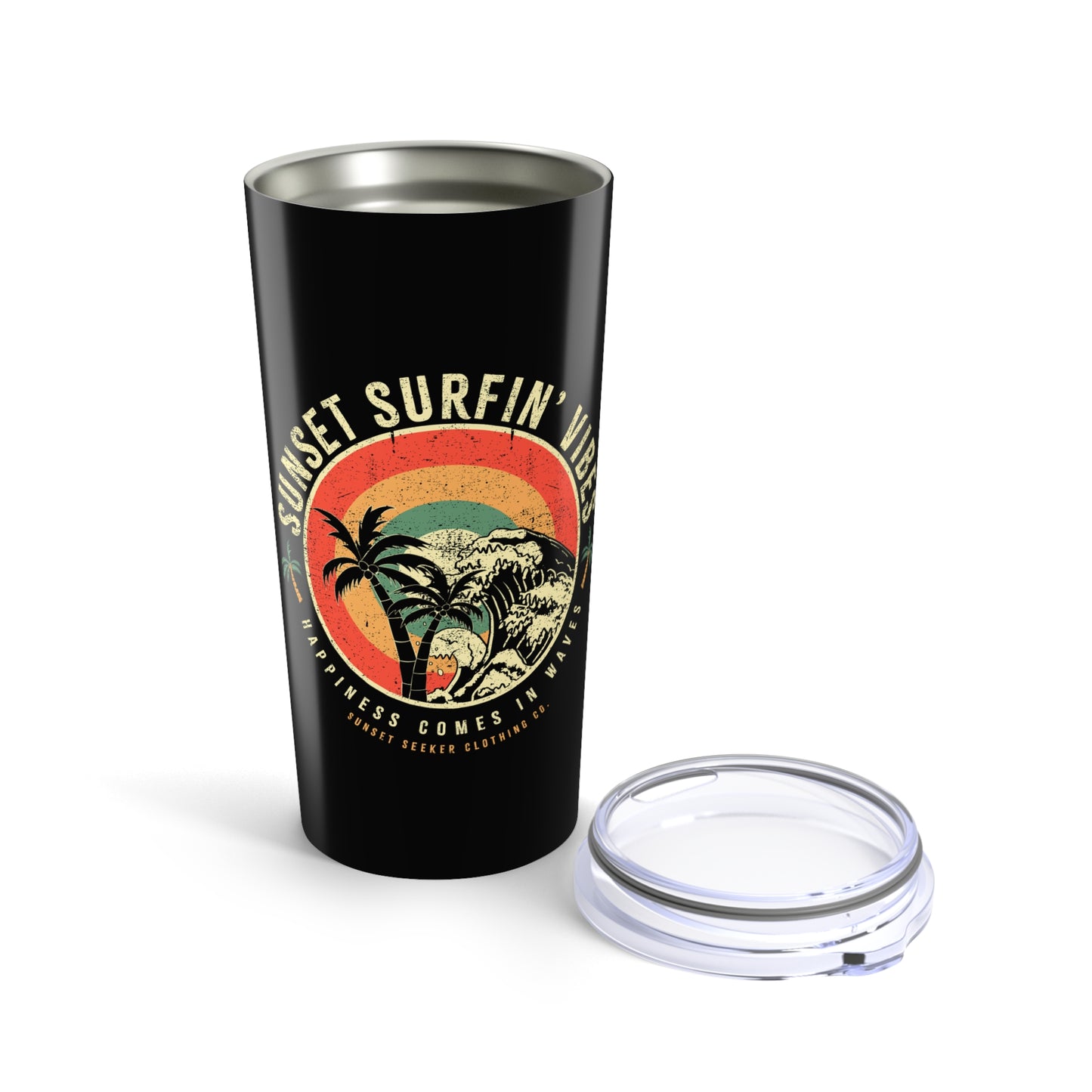 Sunset Surfin' Vibes Stainless Steel Tumbler