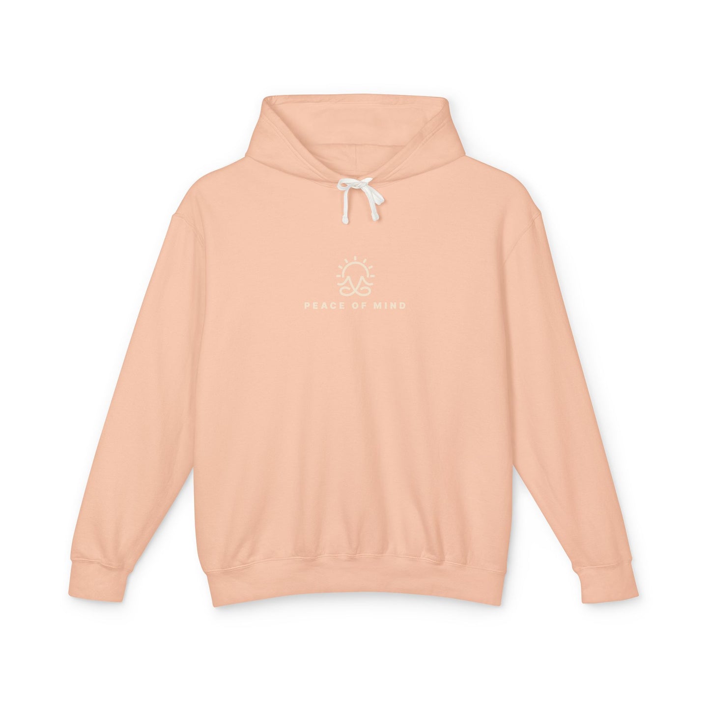 Peace of Mind Sitting Yoga Pose Lightweight Hoodie