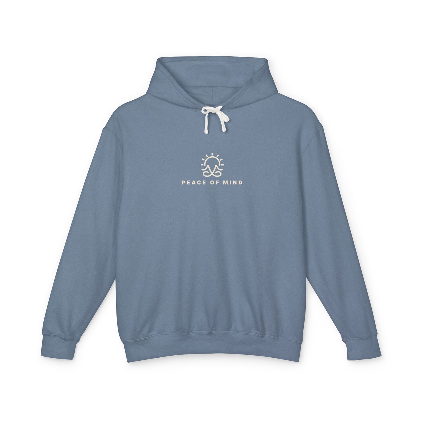 Peace of Mind Sitting Yoga Pose Lightweight Hoodie