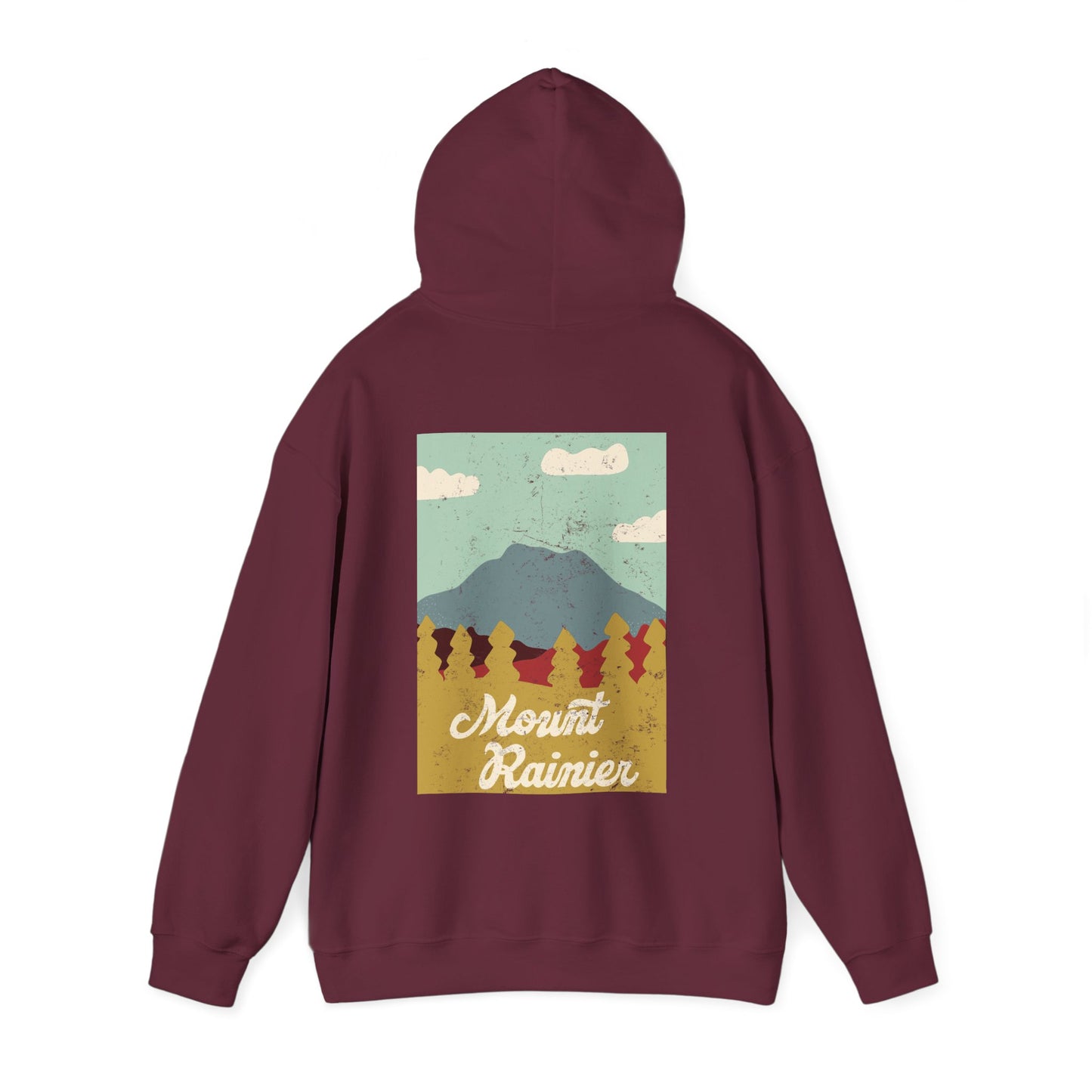 Mount Rainier – Evergreen Skyline Soft Hoodie
