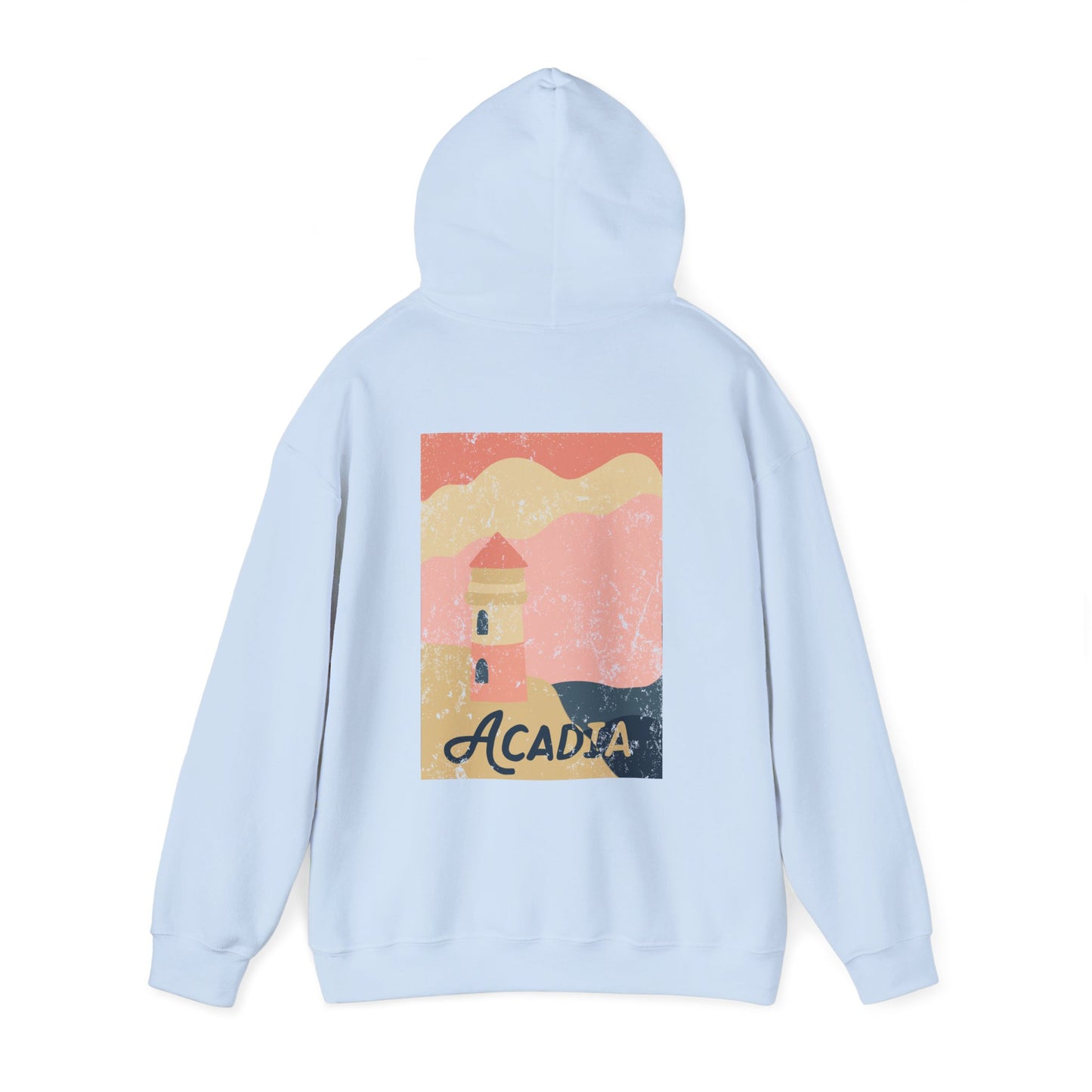 Acadia Lighthouse – Vintage Sunset Soft Hoodie