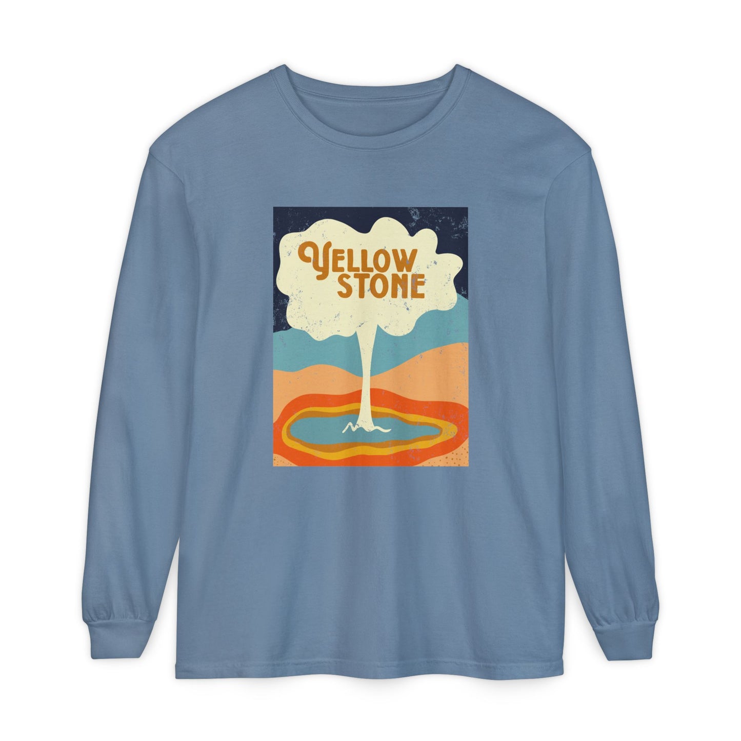 Yellowstone – Retro Geyser Glow Long Sleeve Tee