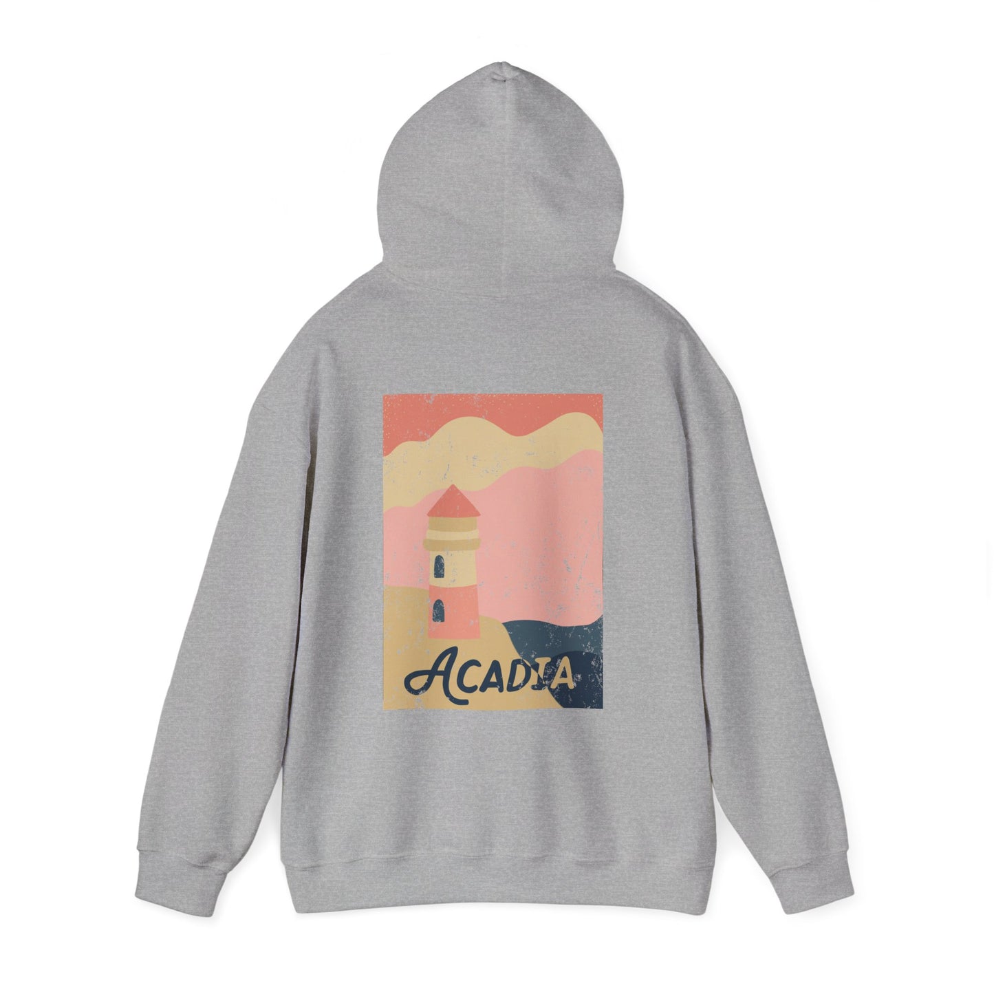Acadia Lighthouse – Vintage Sunset Soft Hoodie