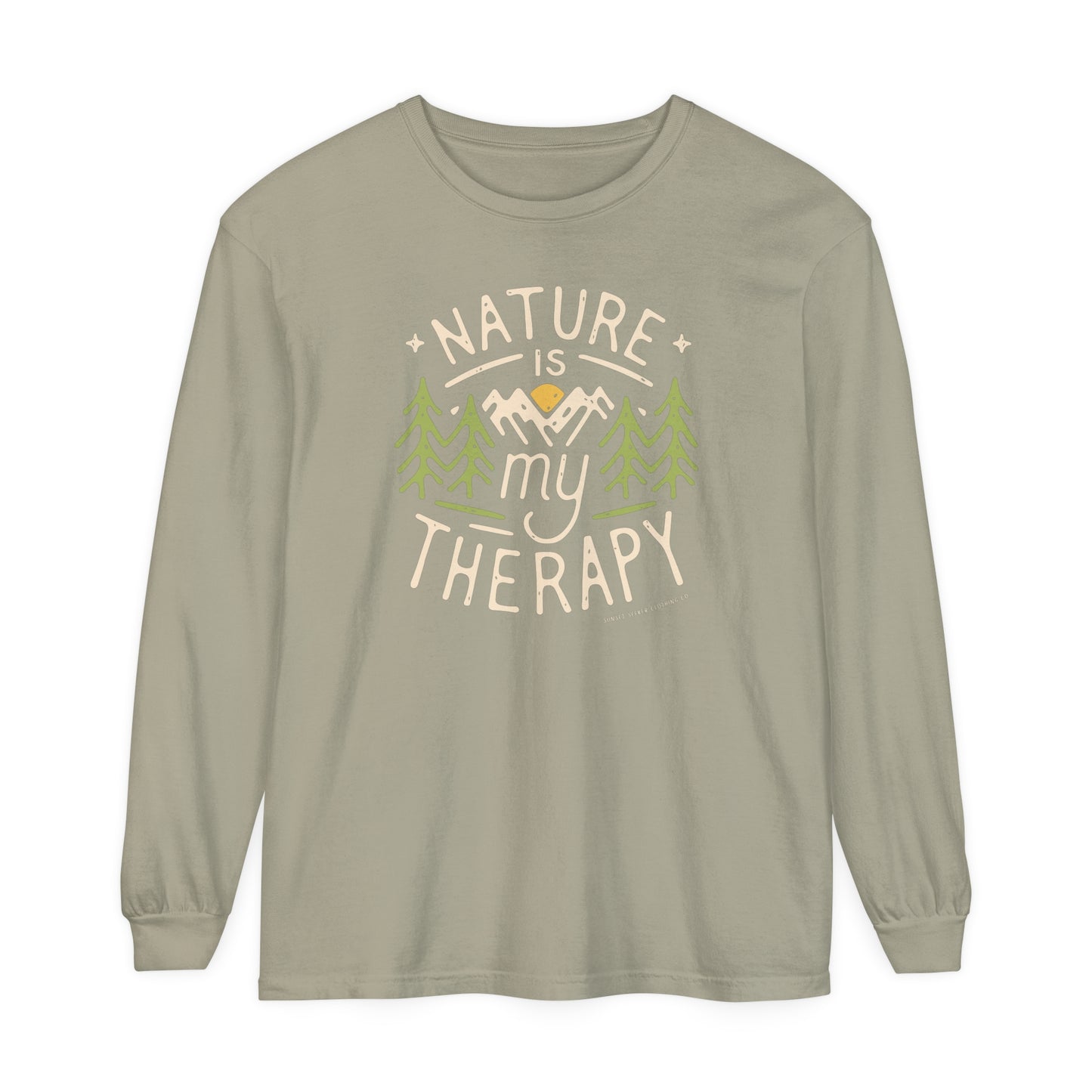 Nature Is My Therapy Long Sleeve Tee