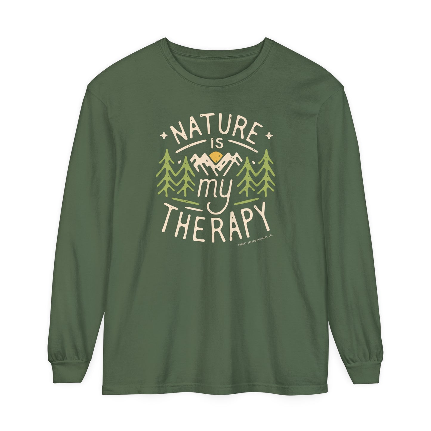 Nature Is My Therapy Long Sleeve Tee