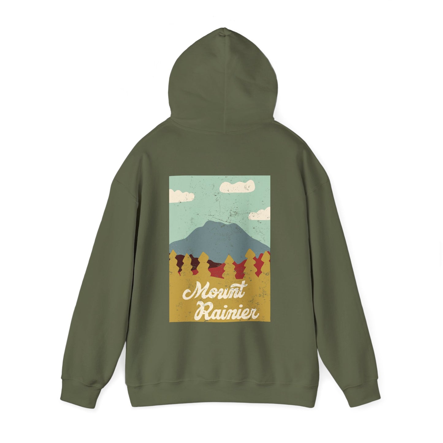 Mount Rainier – Evergreen Skyline Soft Hoodie