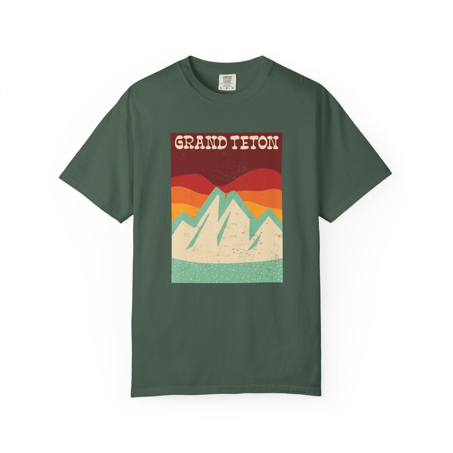 Grand Teton – Retro Sunset Peaks Tee