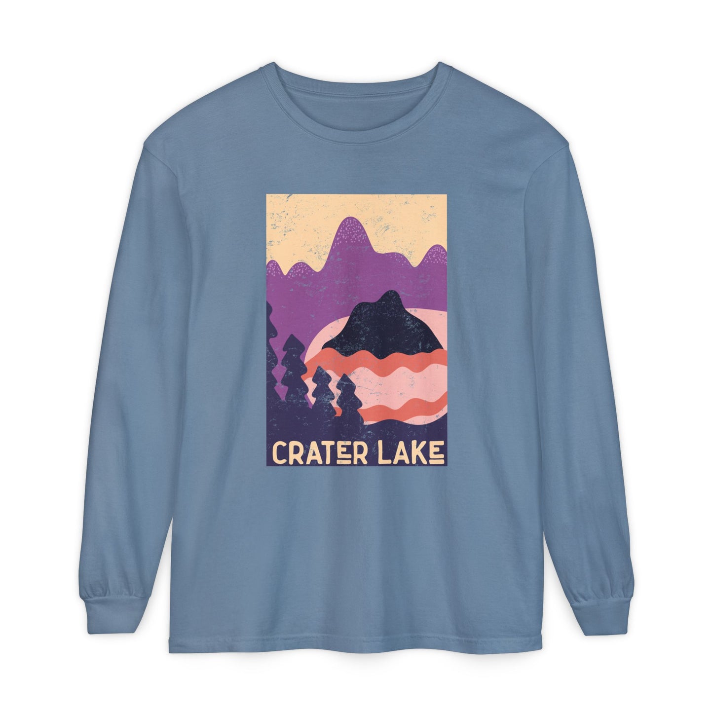 Crater Lake – Twilight Pines Long Sleeve Tee