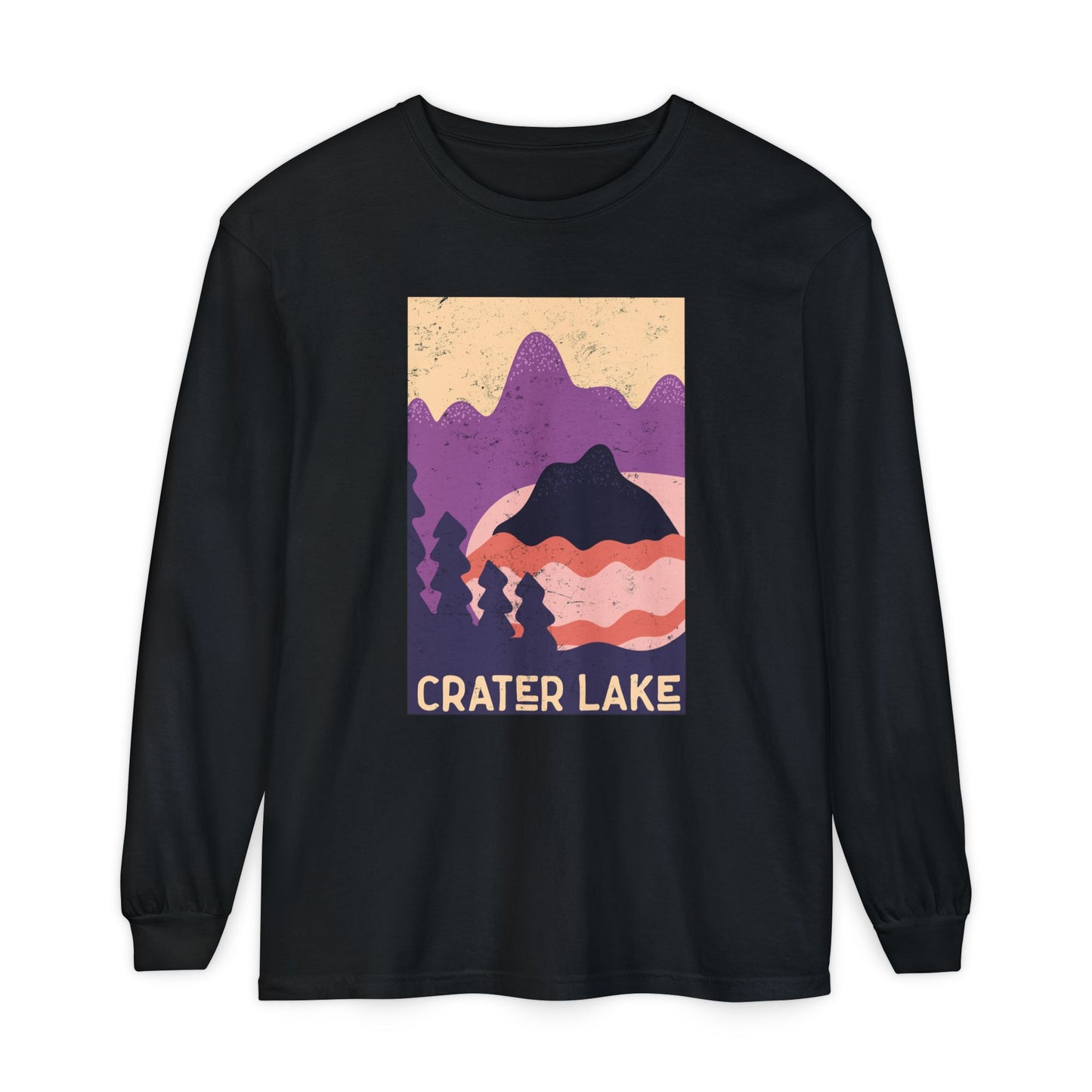 Crater Lake – Twilight Pines Long Sleeve Tee