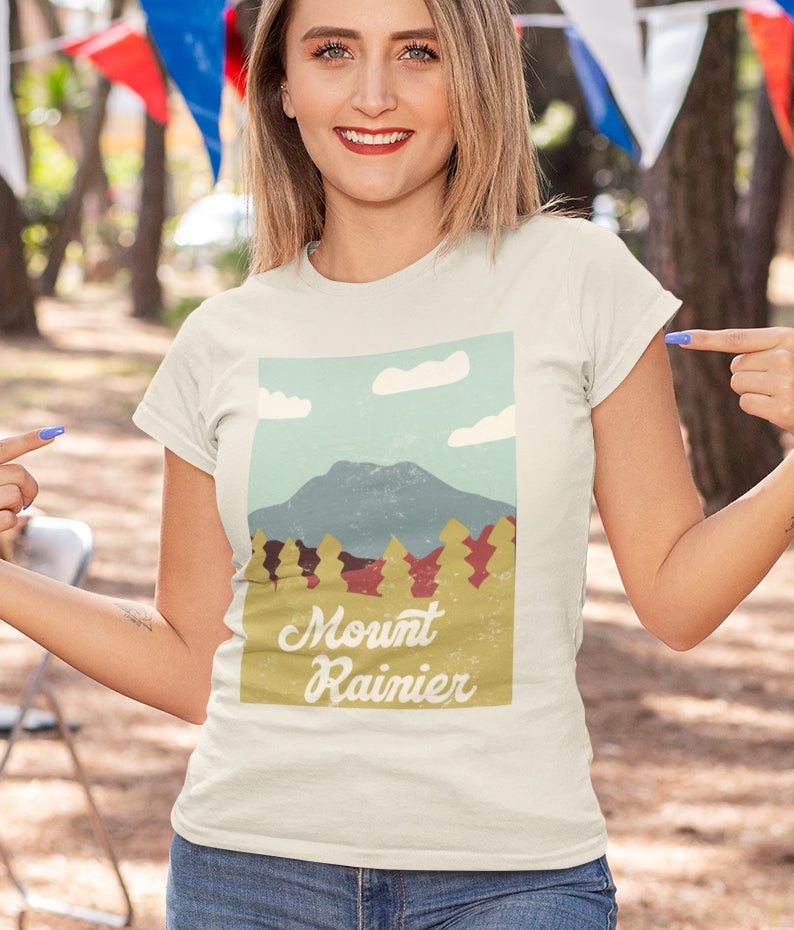 Mount Rainier – Evergreen Skyline Tee