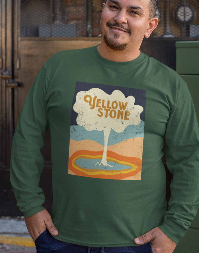 Yellowstone – Retro Geyser Glow Long Sleeve Tee