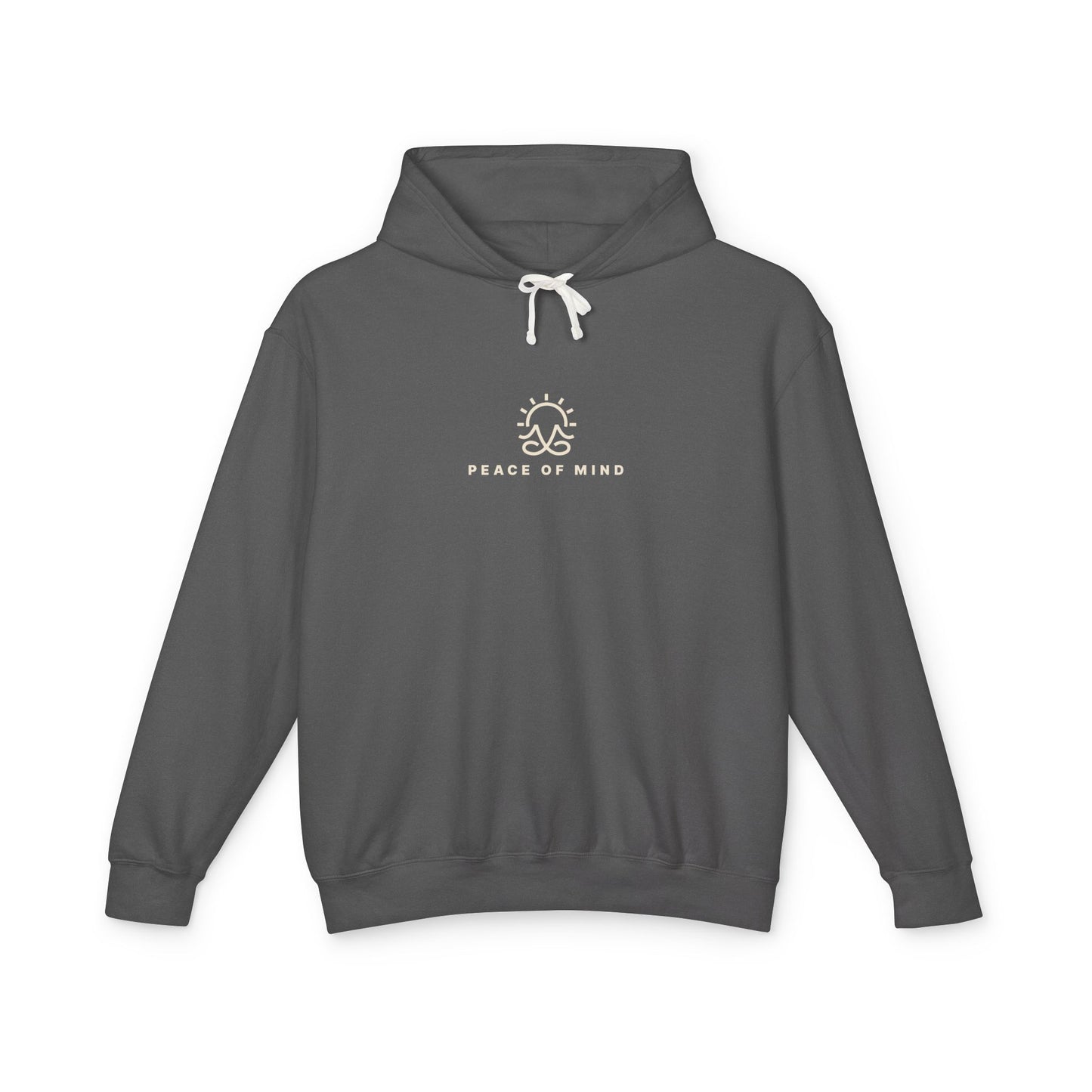 Peace of Mind Sitting Yoga Pose Lightweight Hoodie