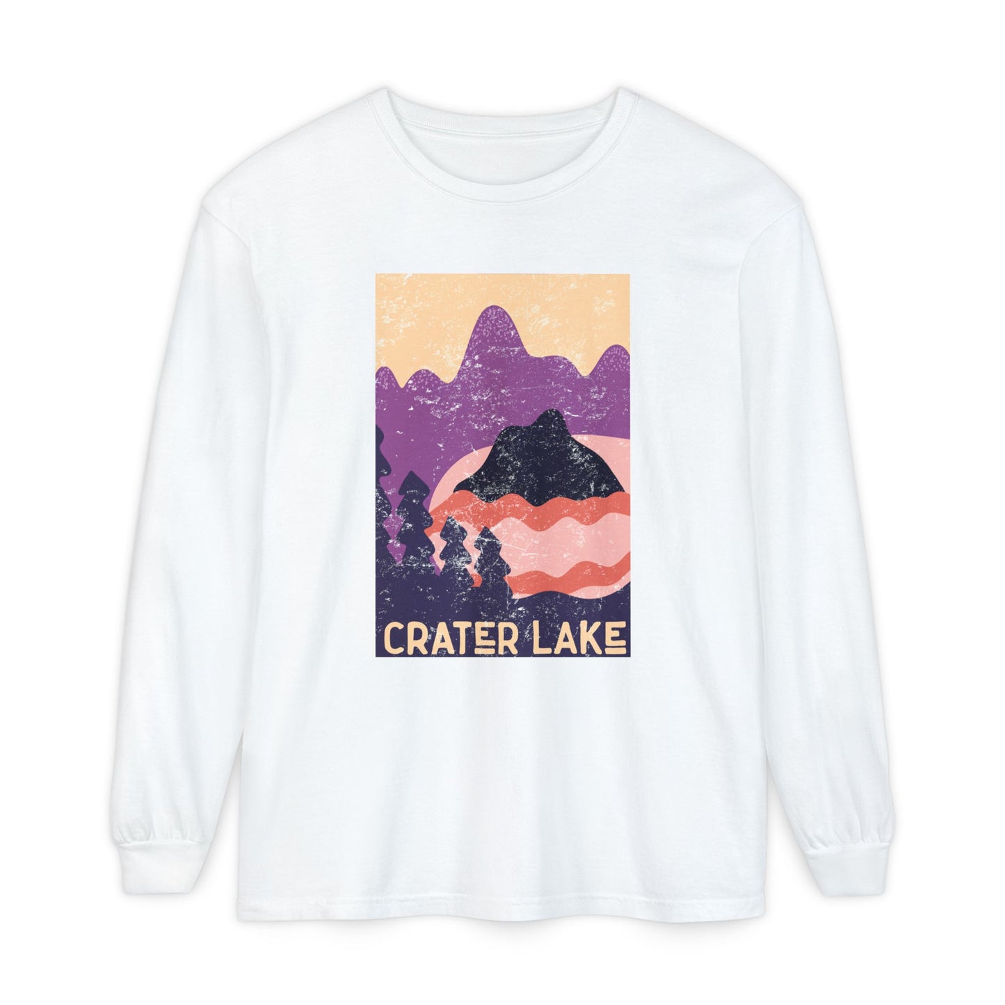 Crater Lake – Twilight Pines Long Sleeve Tee