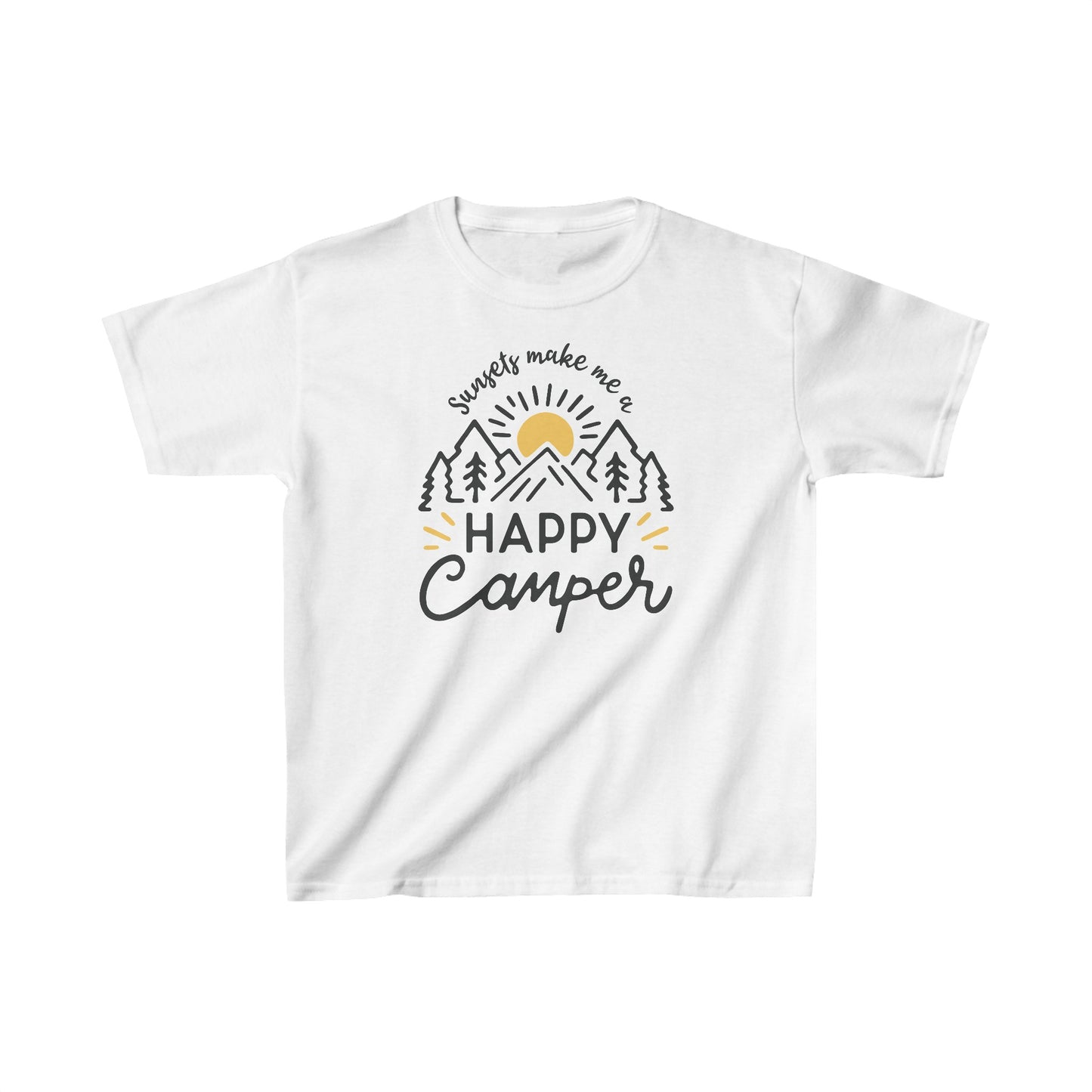 Kids Happy Camper Cotton Tee (XS-XL)