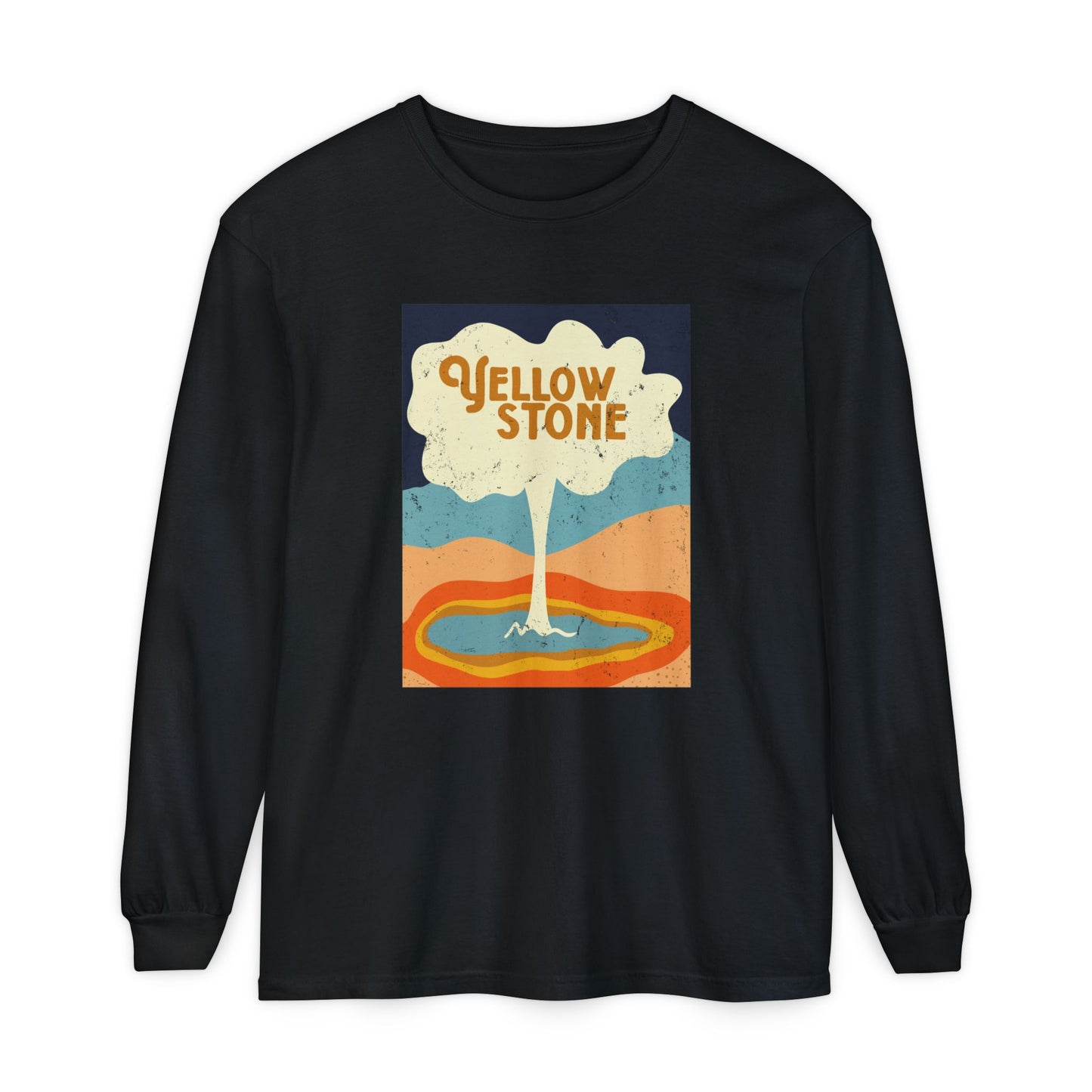 Yellowstone – Retro Geyser Glow Long Sleeve Tee