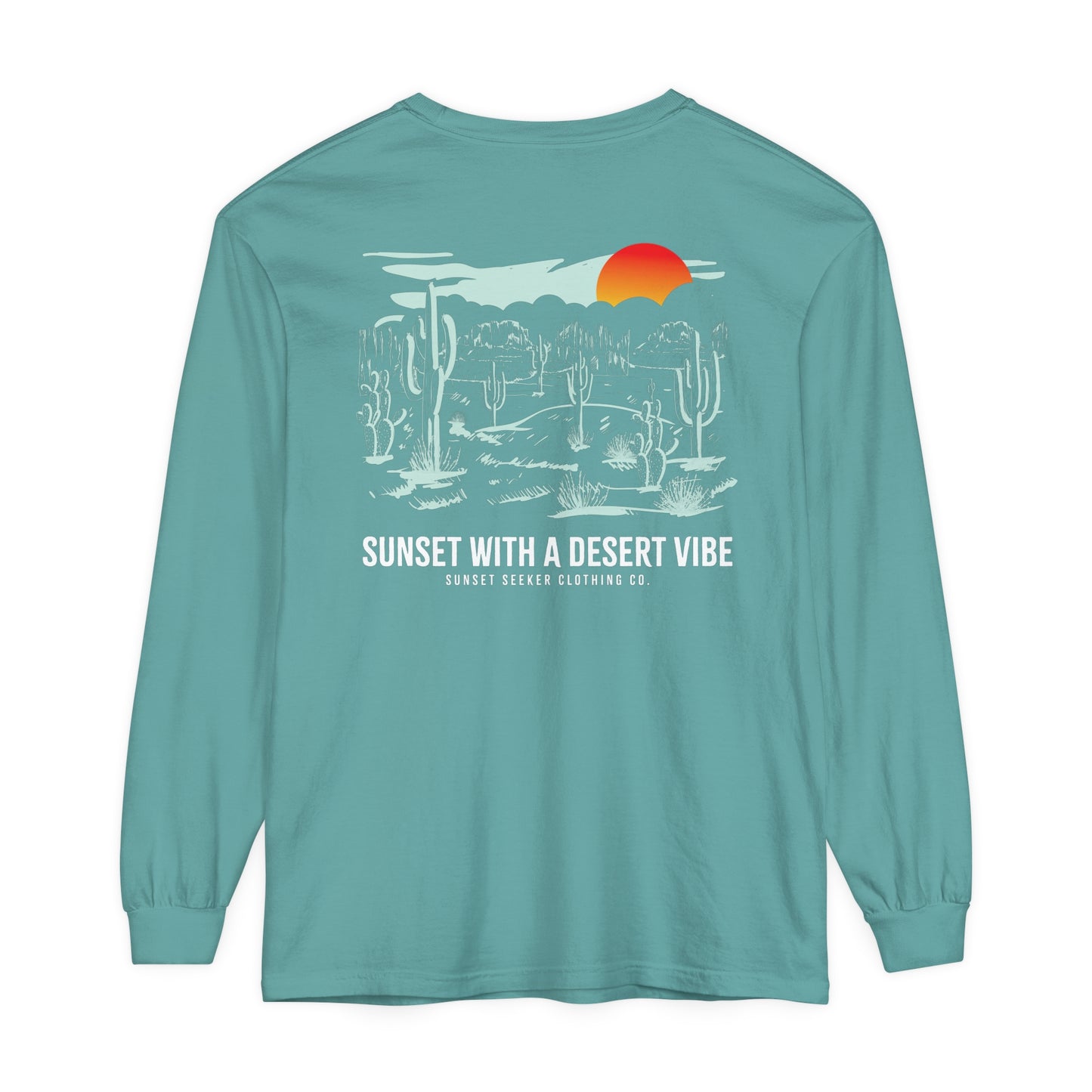Sunset With a Desert Vibe Long Sleeve T-Shirt