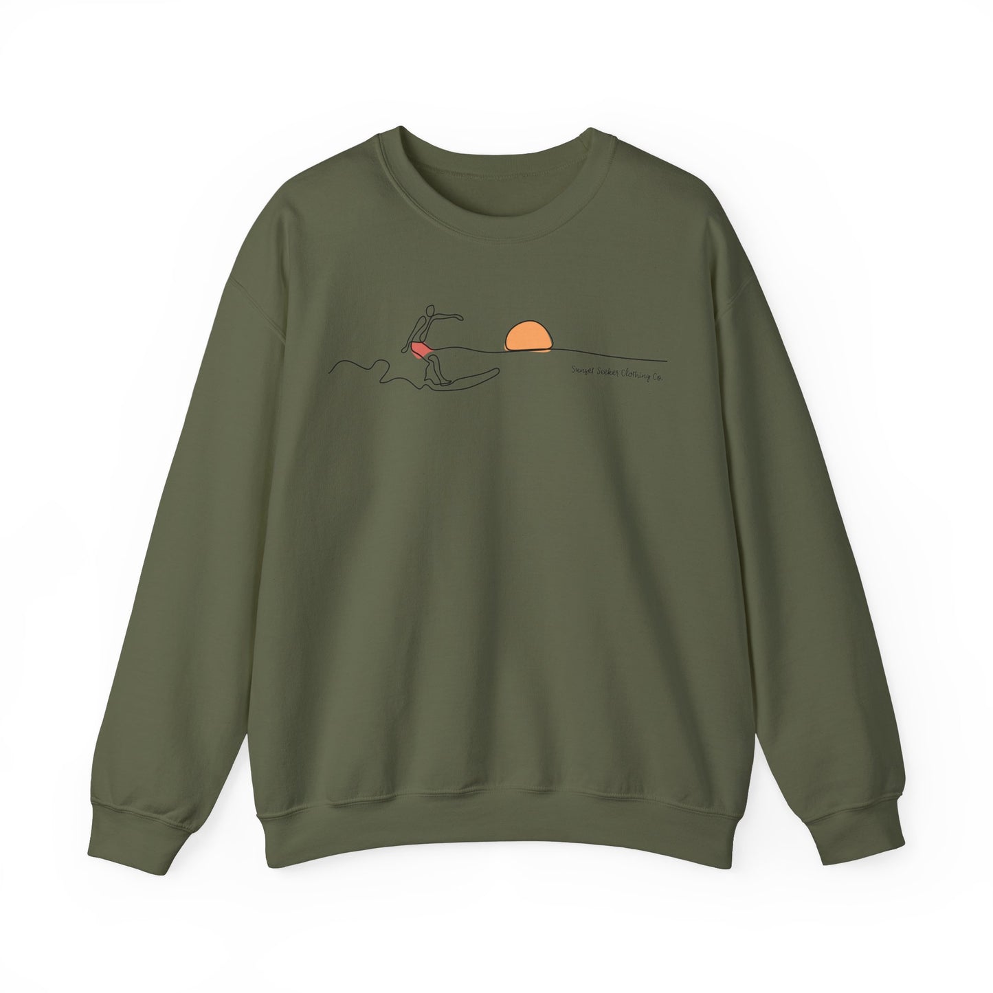 The Sunset Surfer Crew Sweatshirt