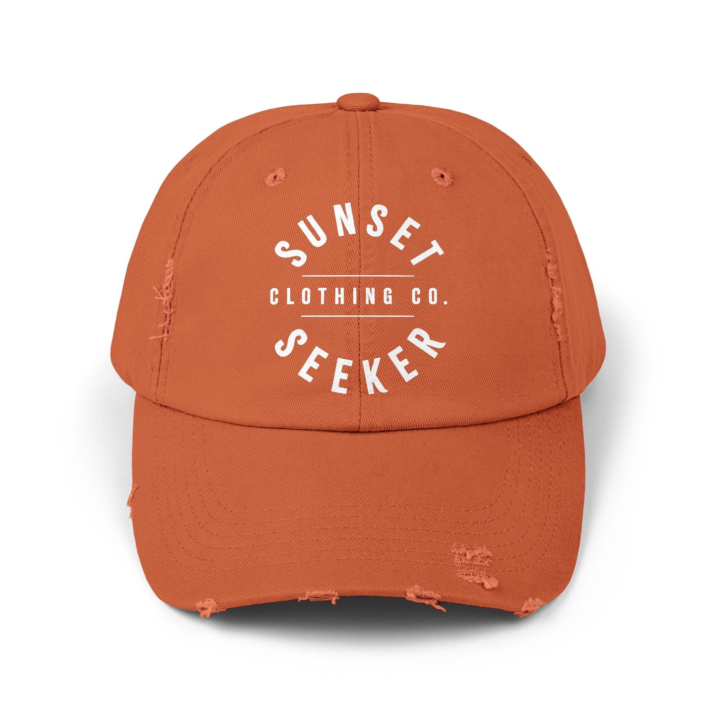 Sunset Seeker Brand "Your New Favorite" Distressed Ball Cap