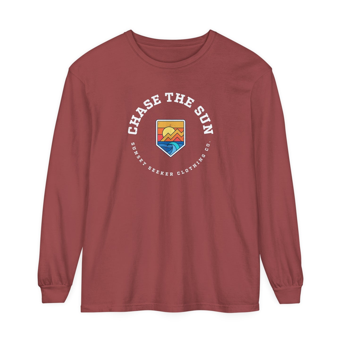 Chase The Sun Badge Long Sleeve Tee