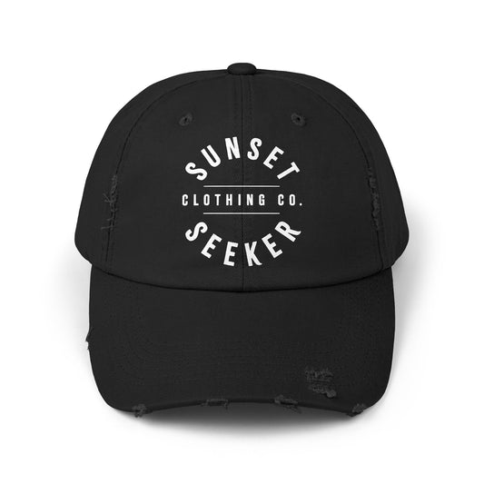 Sunset Seeker Brand "Your New Favorite" Distressed Ball Cap