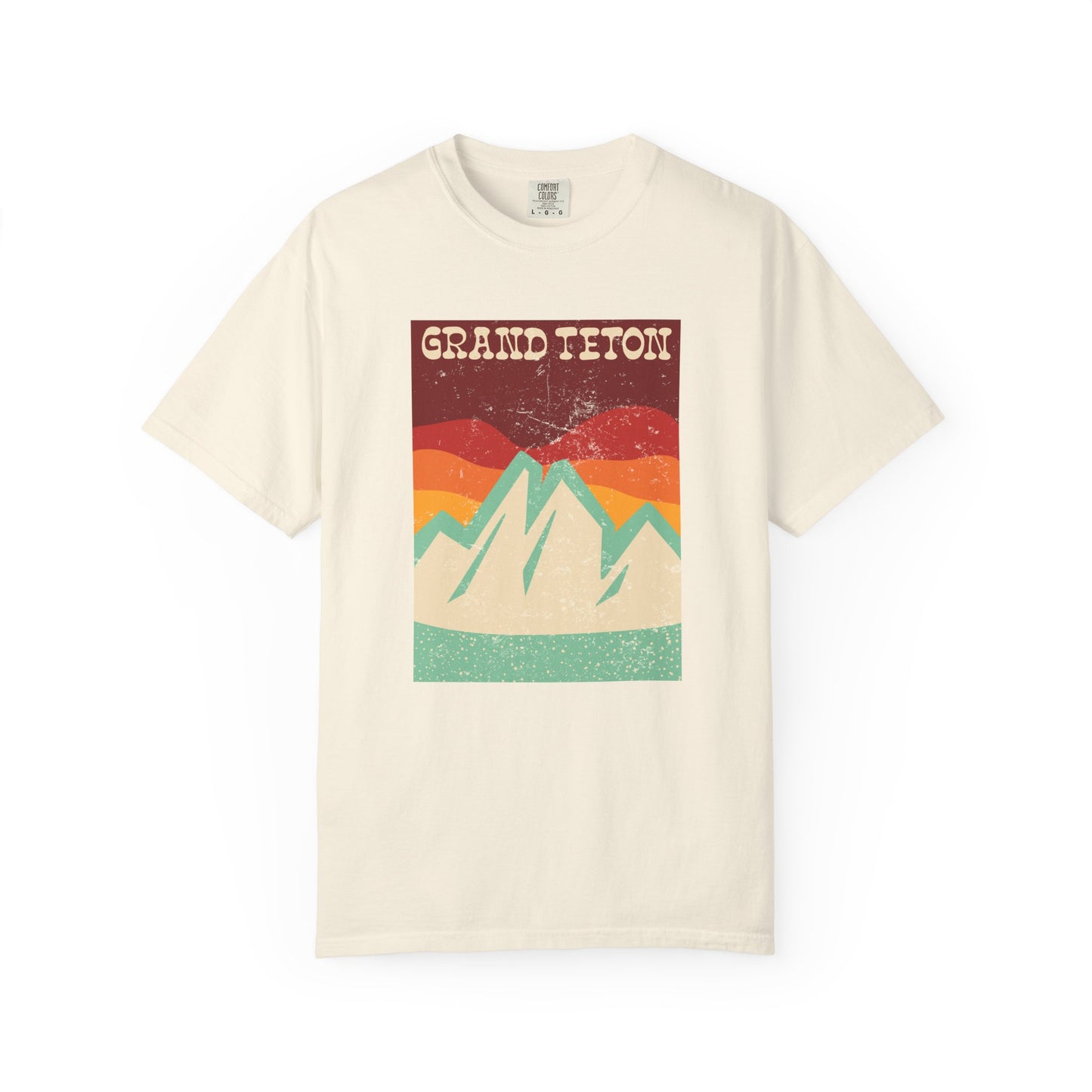 Grand Teton – Retro Sunset Peaks Tee