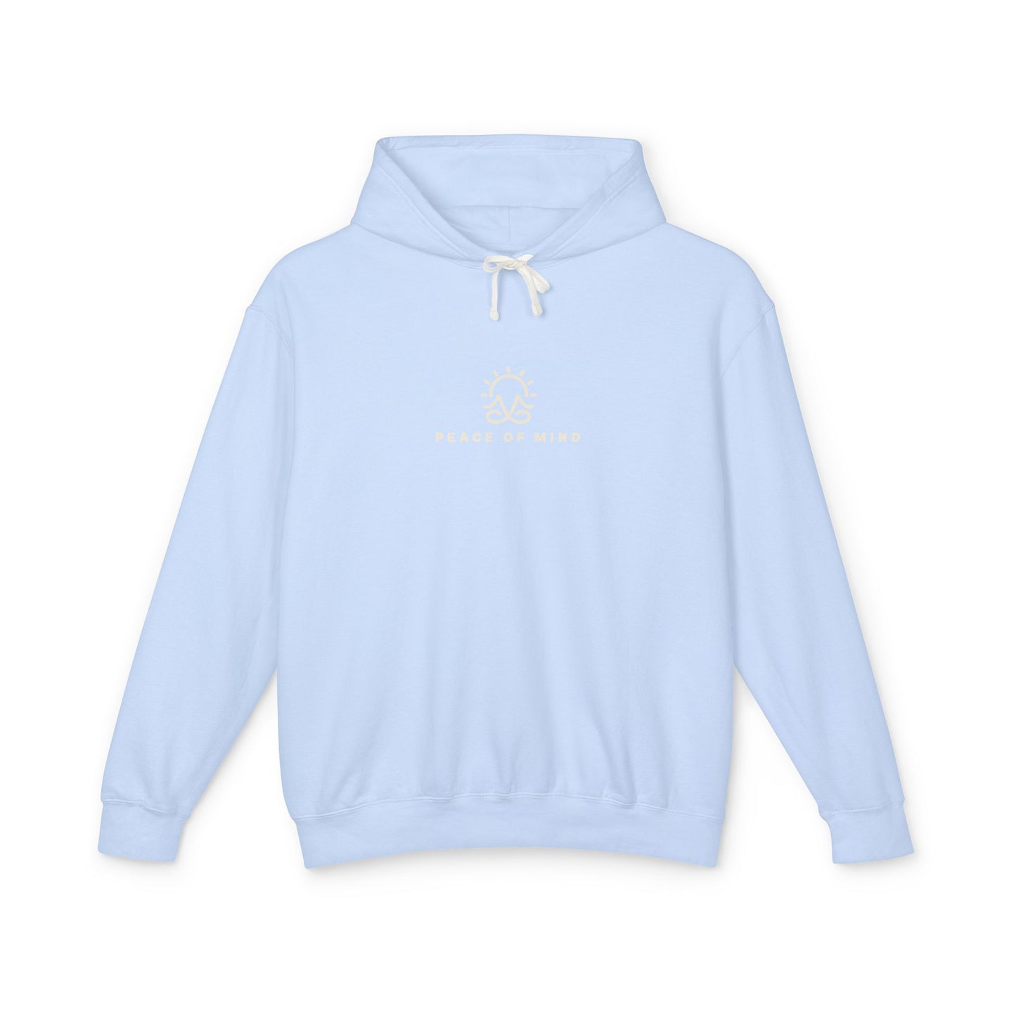 Peace of Mind Sitting Yoga Pose Lightweight Hoodie