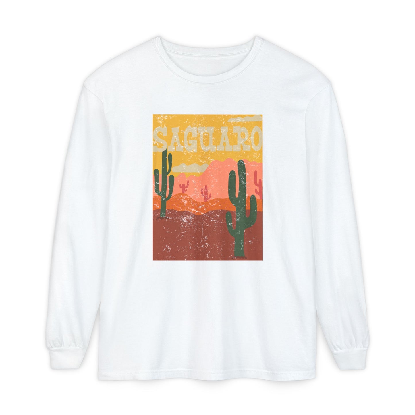 Saguaro – Sonoran Sunset Cactus Long Sleeve Tee