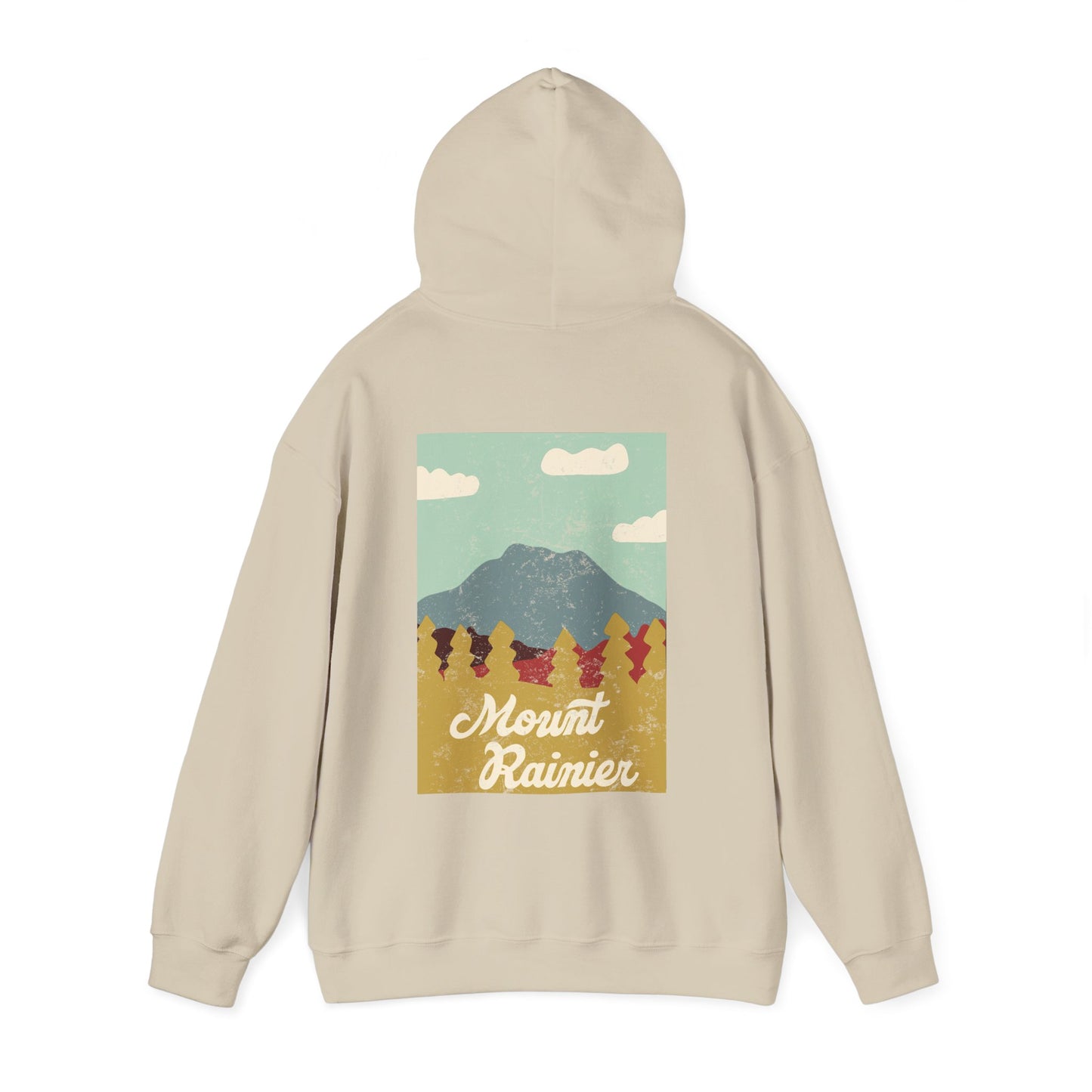 Mount Rainier – Evergreen Skyline Soft Hoodie