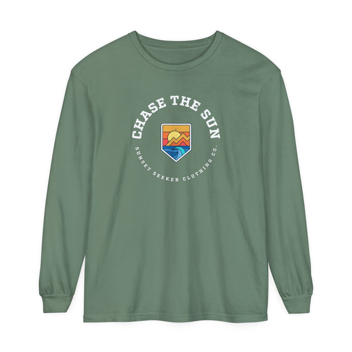 Chase The Sun Badge Long Sleeve Tee