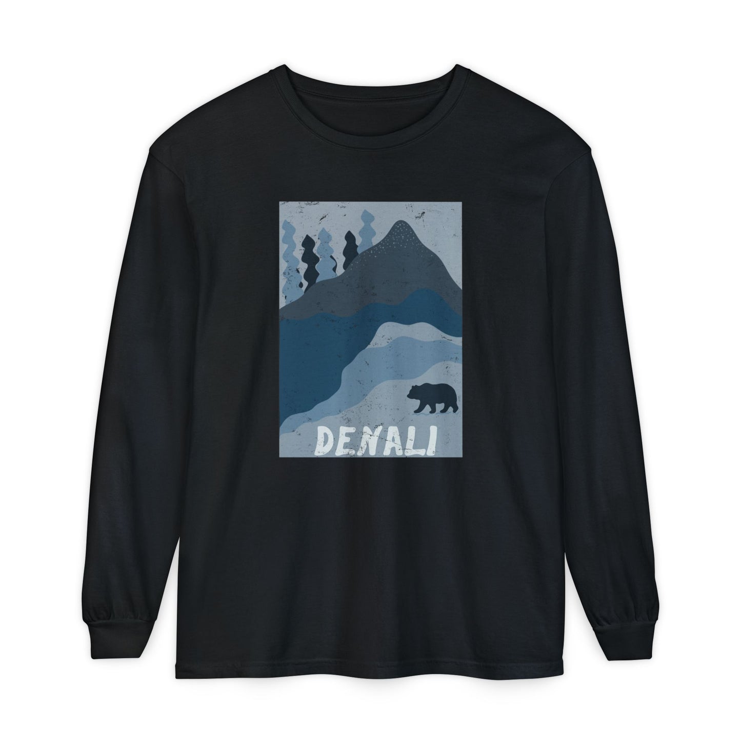 Denali – Midnight Mountain Bear Long Sleeve Tee