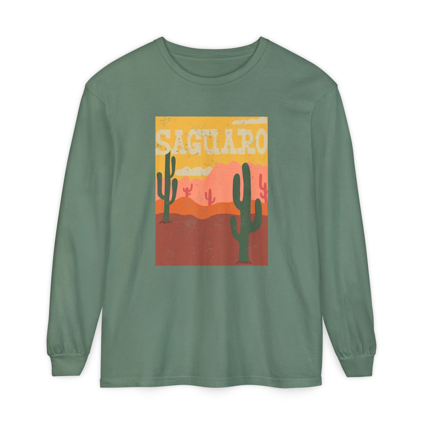 Saguaro – Sonoran Sunset Cactus Long Sleeve Tee