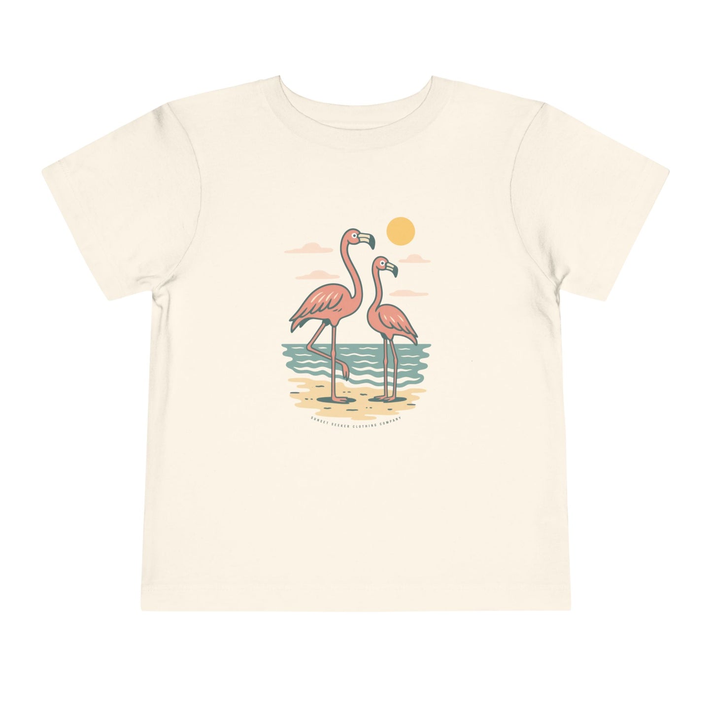 Toddler Beachy Flamingos Tee (2T-5T)
