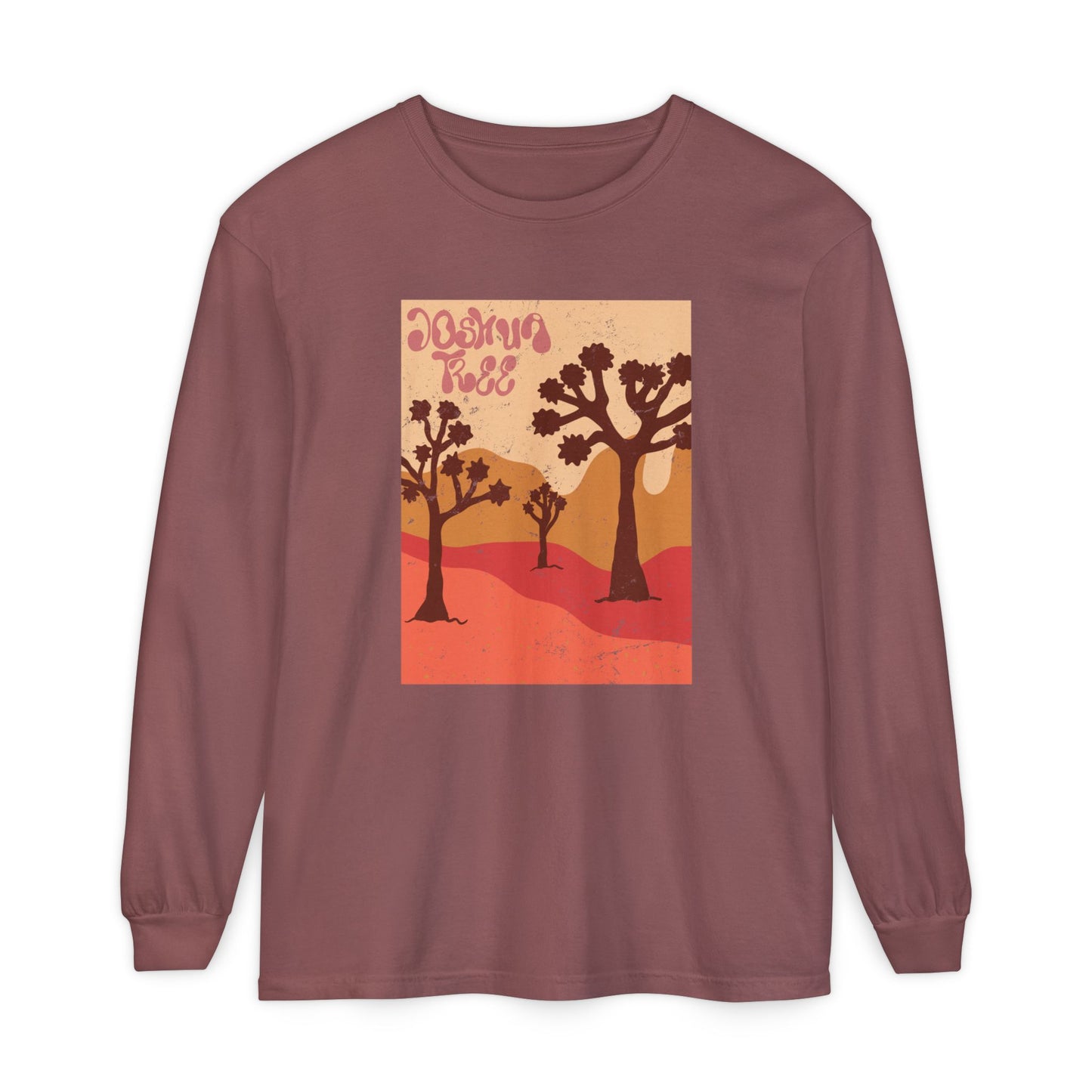 Joshua Tree – Retro Desert Grooves Long Sleeve Tee
