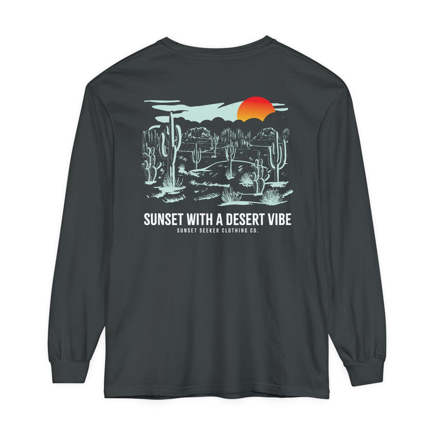 Sunset With a Desert Vibe Long Sleeve T-Shirt