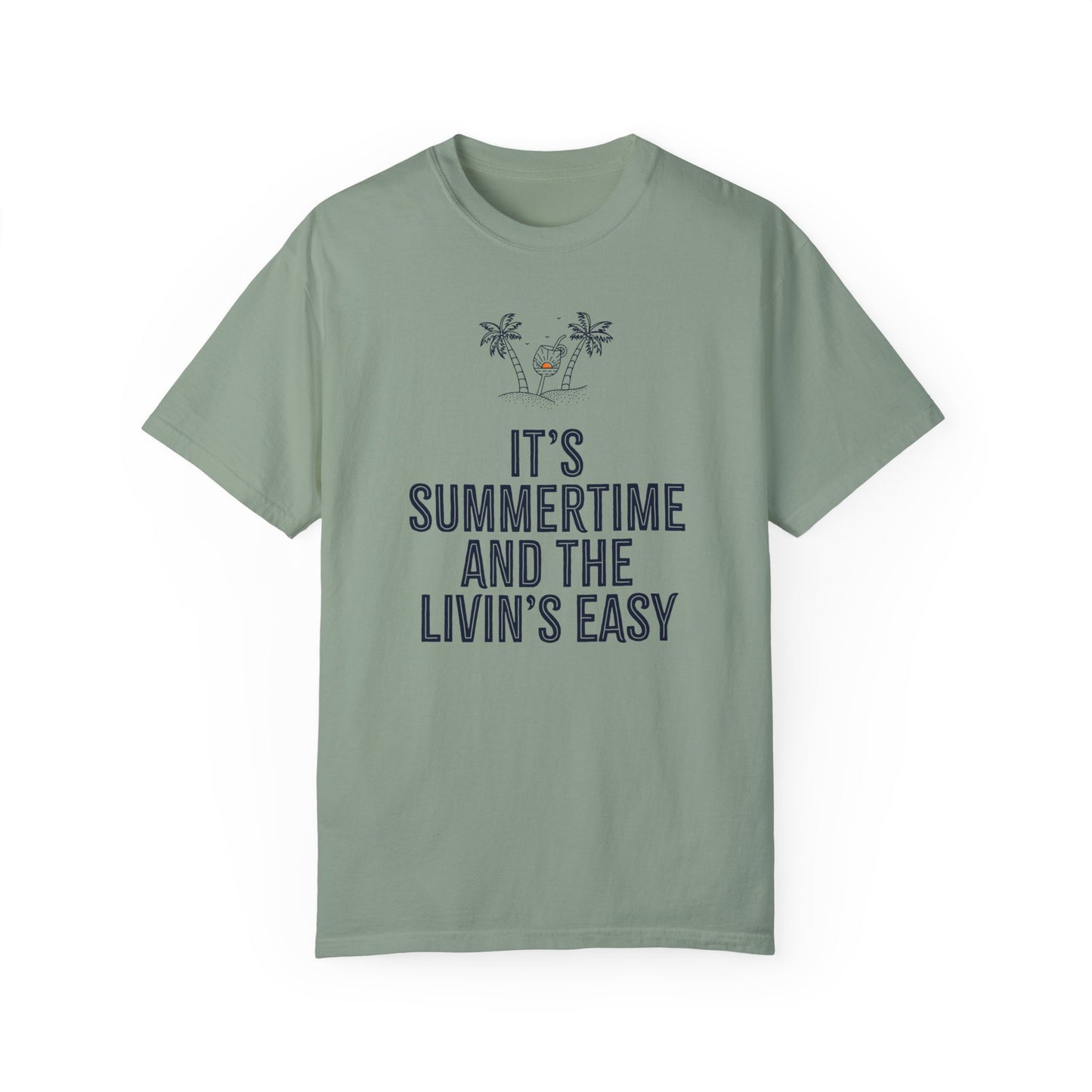 It's Summertime and the Livin's Easy t-shirt in Bay