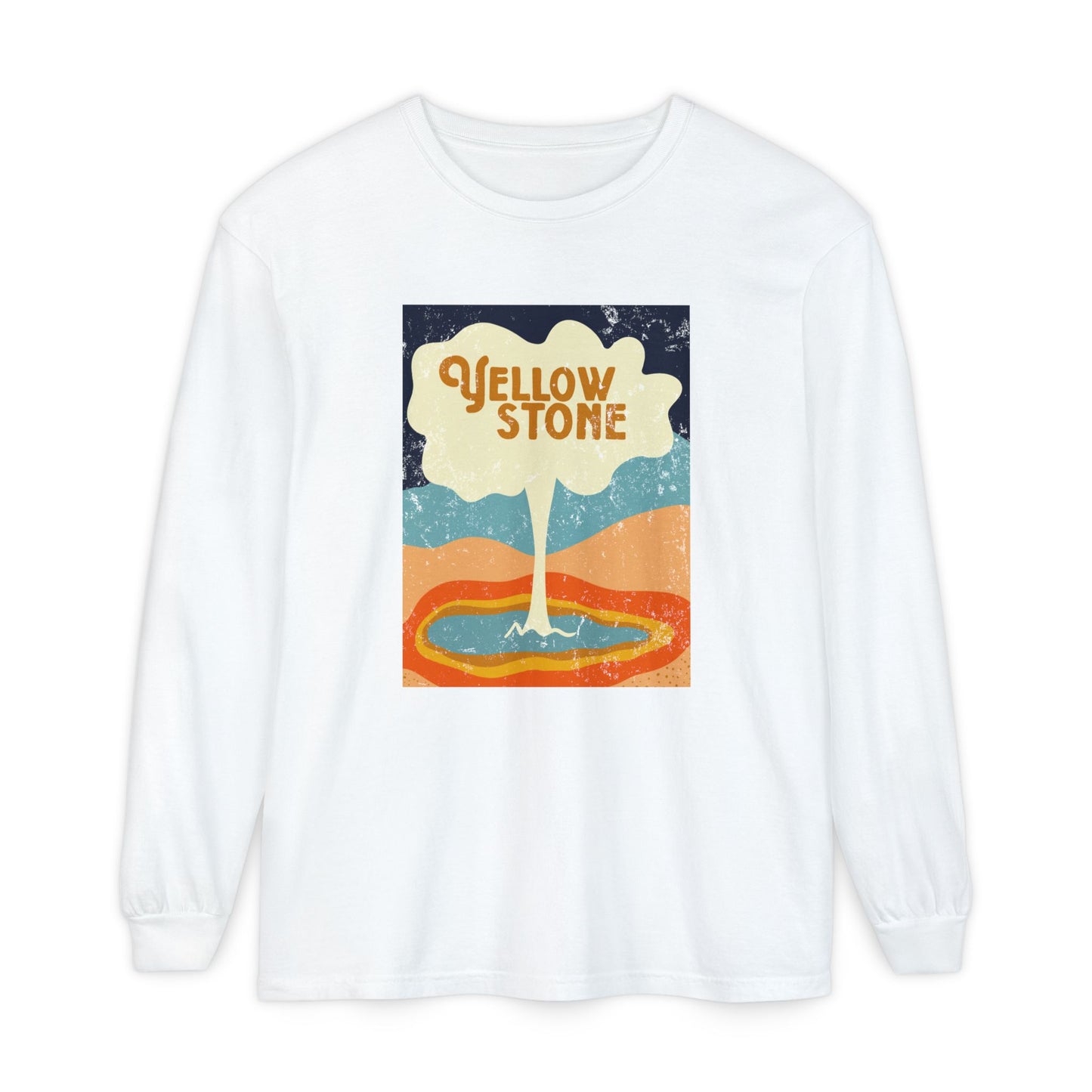 Yellowstone – Retro Geyser Glow Long Sleeve Tee