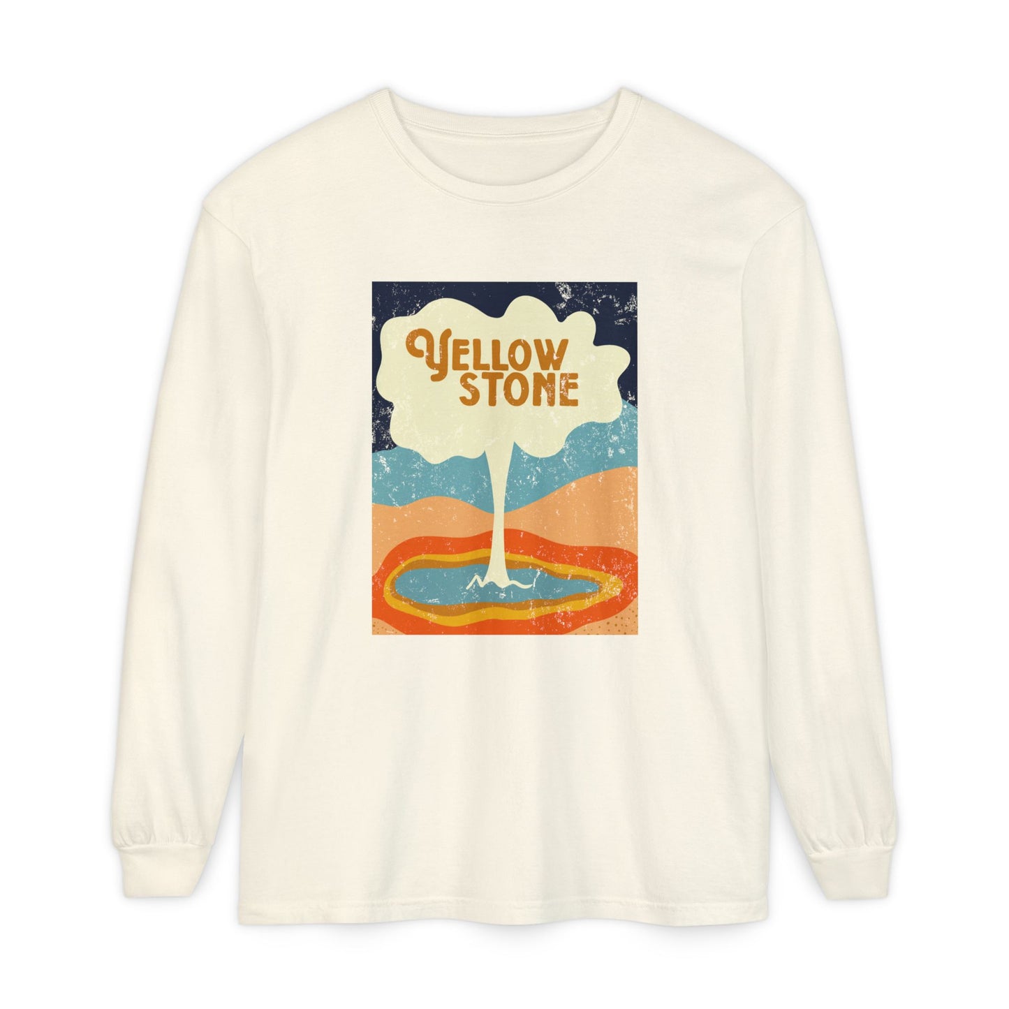 Yellowstone – Retro Geyser Glow Long Sleeve Tee