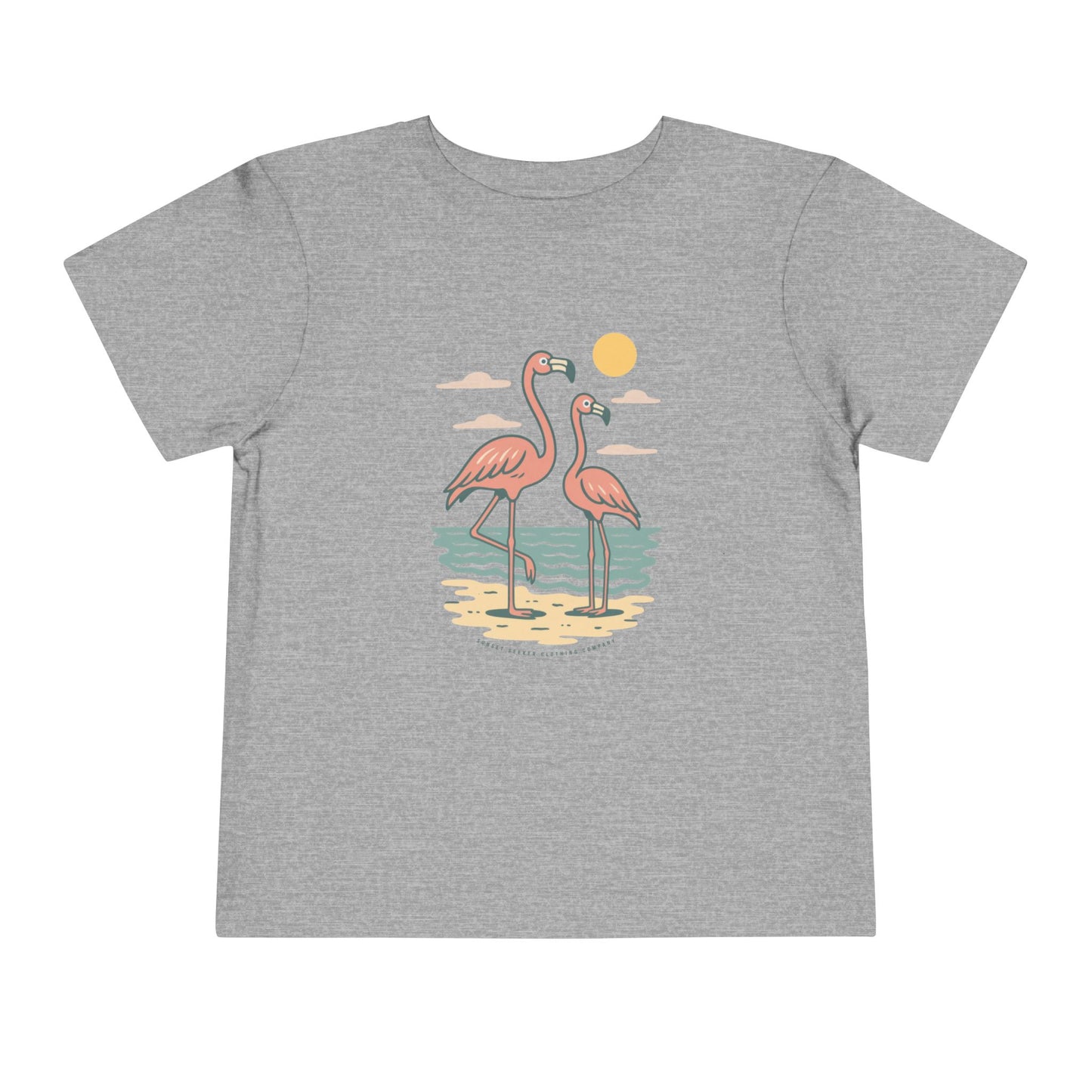 Toddler Beachy Flamingos Tee (2T-5T)