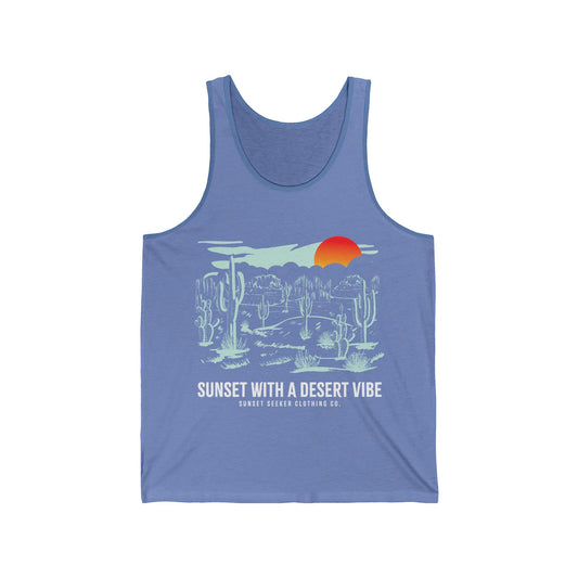 Desert Vibe Sunset Unisex Tank Tee