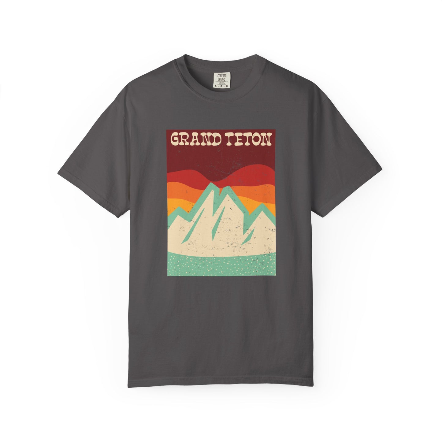 Grand Teton – Retro Sunset Peaks Tee