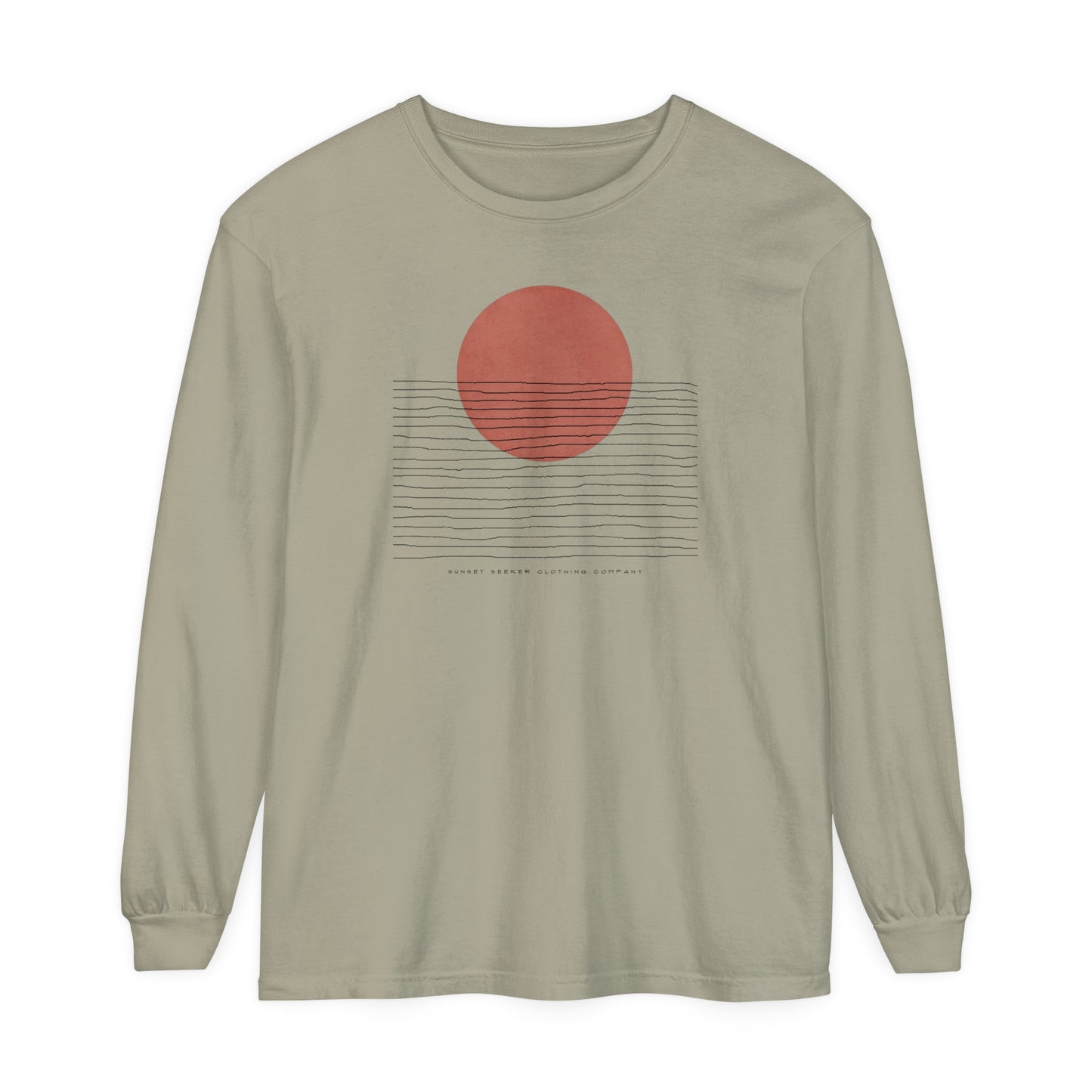 Minimalist Setting Sun Long Sleeve Tee