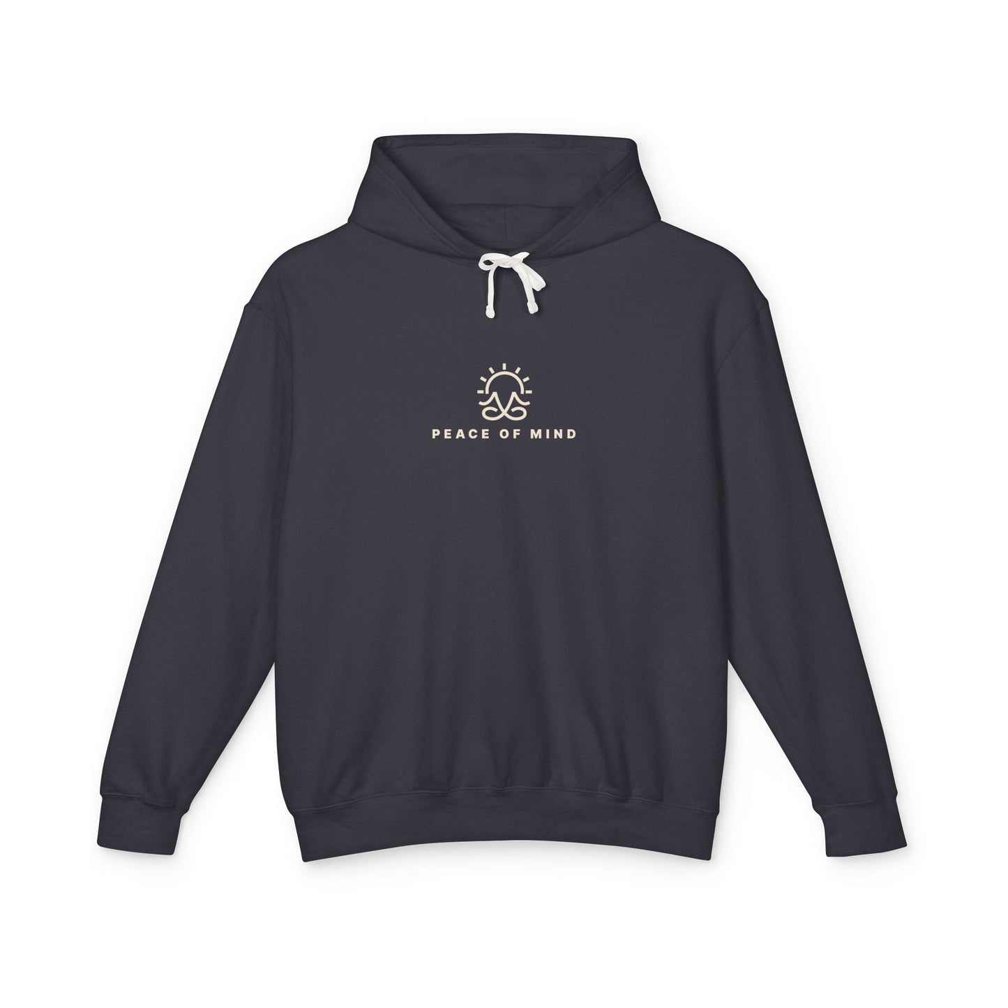 Peace of Mind Sitting Yoga Pose Lightweight Hoodie