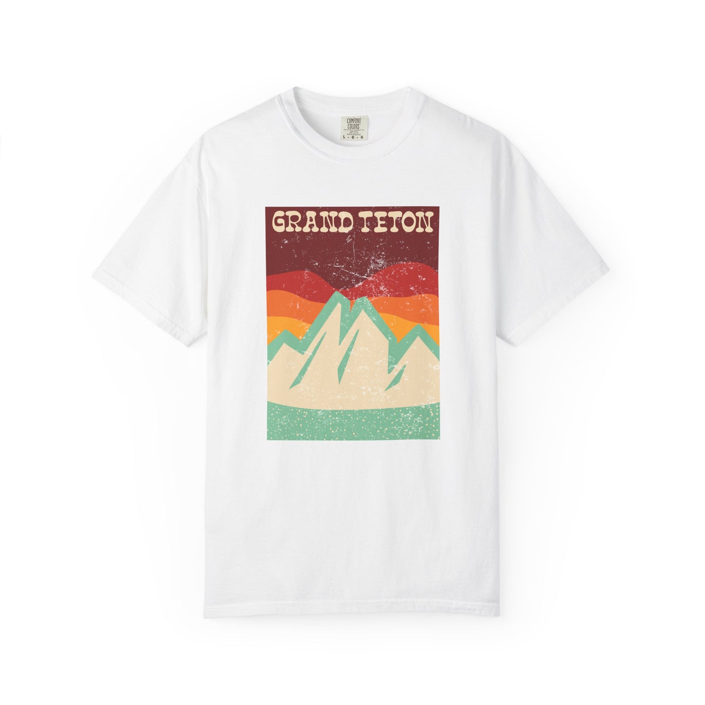 Grand Teton – Retro Sunset Peaks Tee