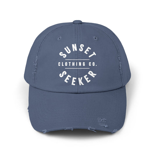 Sunset Seeker Brand "Your New Favorite" Distressed Ball Cap