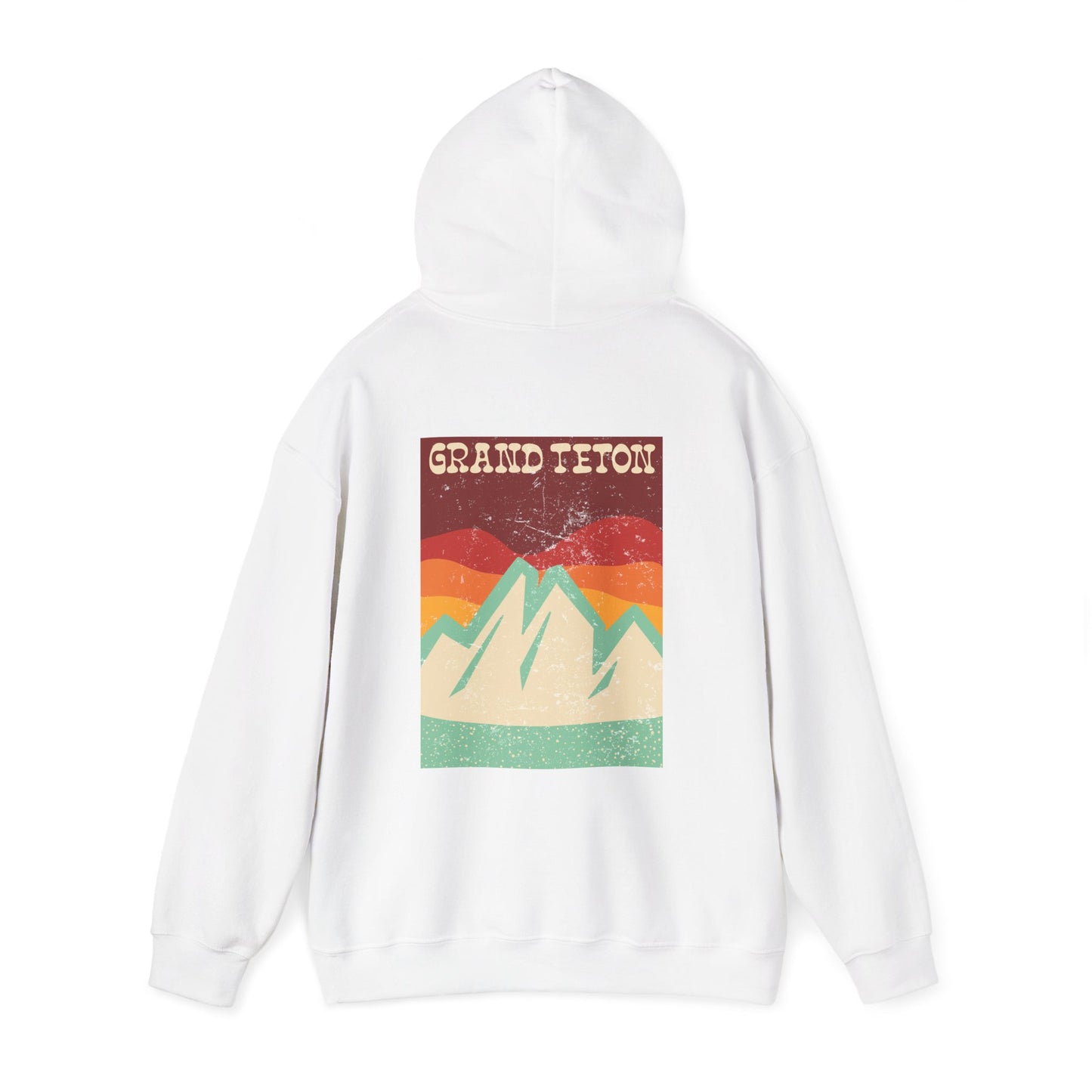 Grand Teton – Retro Sunset Peaks Soft Hoodie