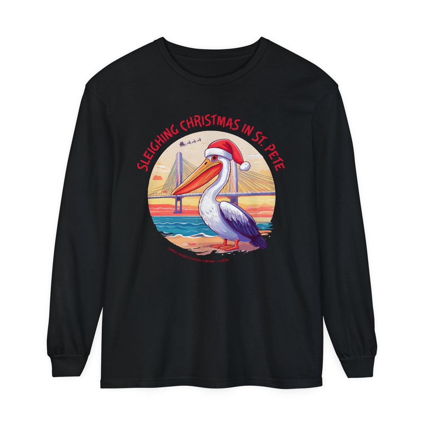 Sleighing Christmas In St. Pete Long Sleeve Tees