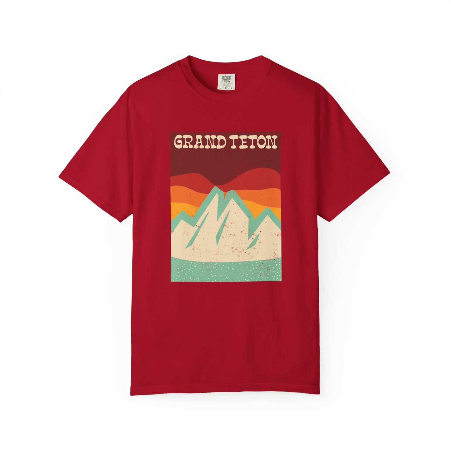 Grand Teton – Retro Sunset Peaks Tee